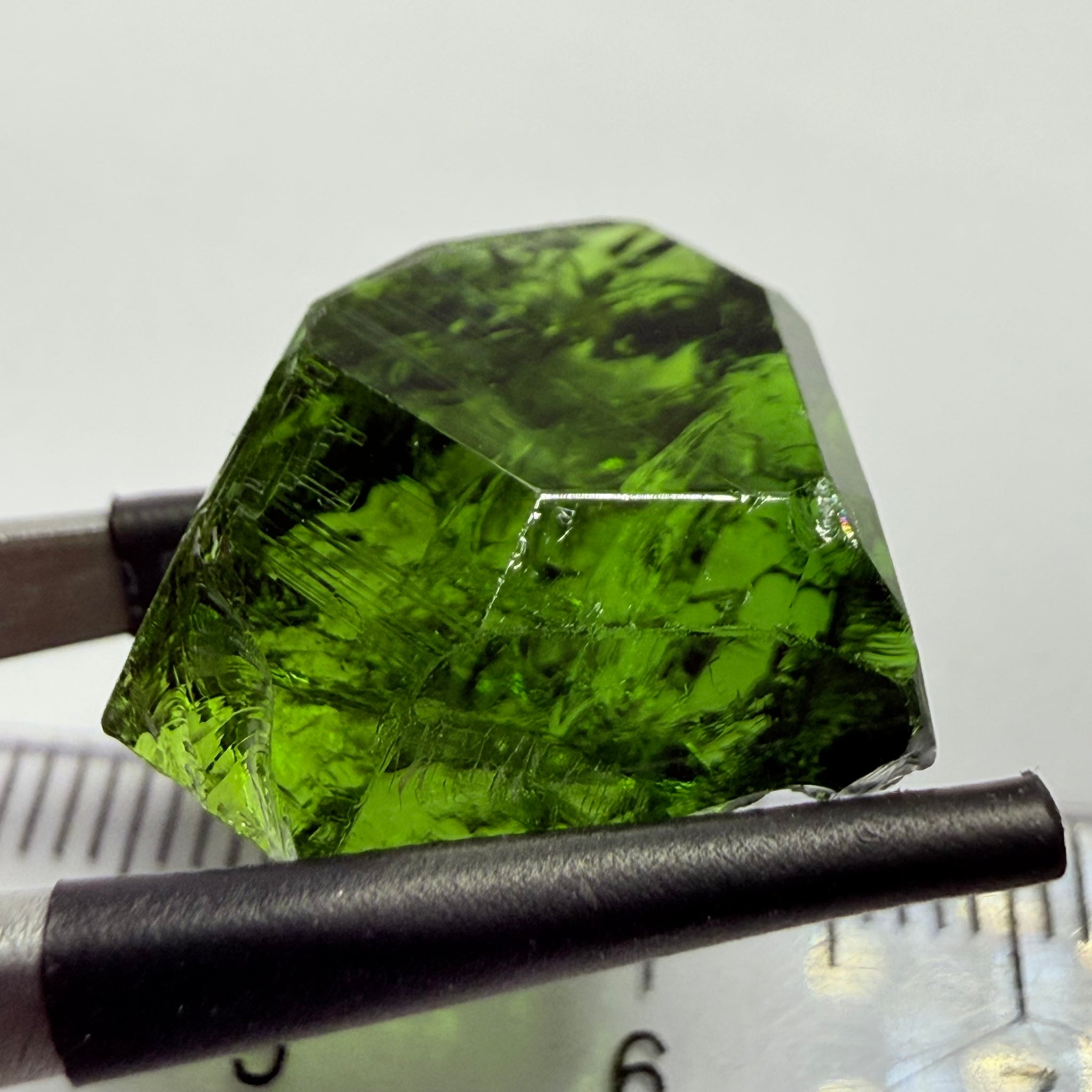 Chrome Tourmaline Crystal, 21.78ct, Landanai, Tanzania, Untreated Unheated