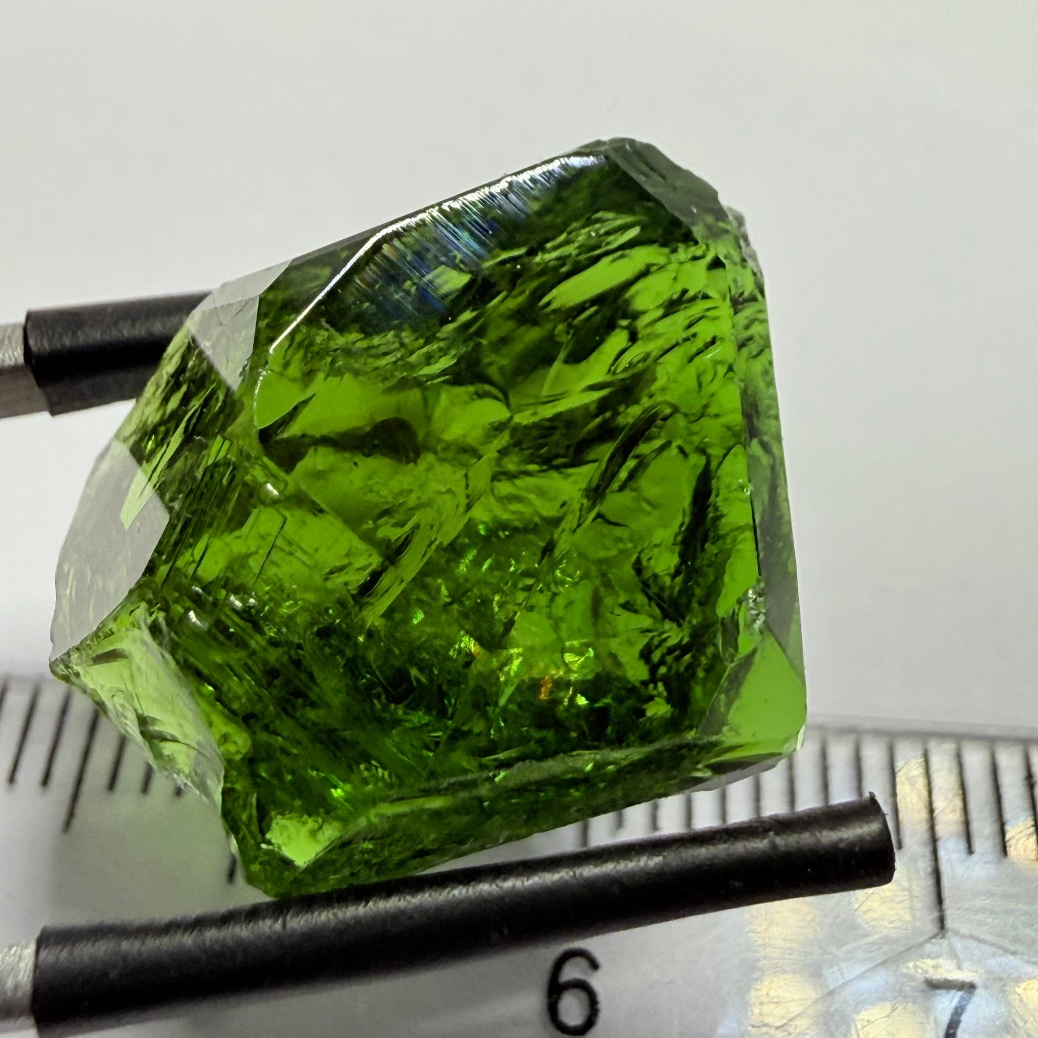 Chrome Tourmaline Crystal, 21.78ct, Landanai, Tanzania, Untreated Unheated