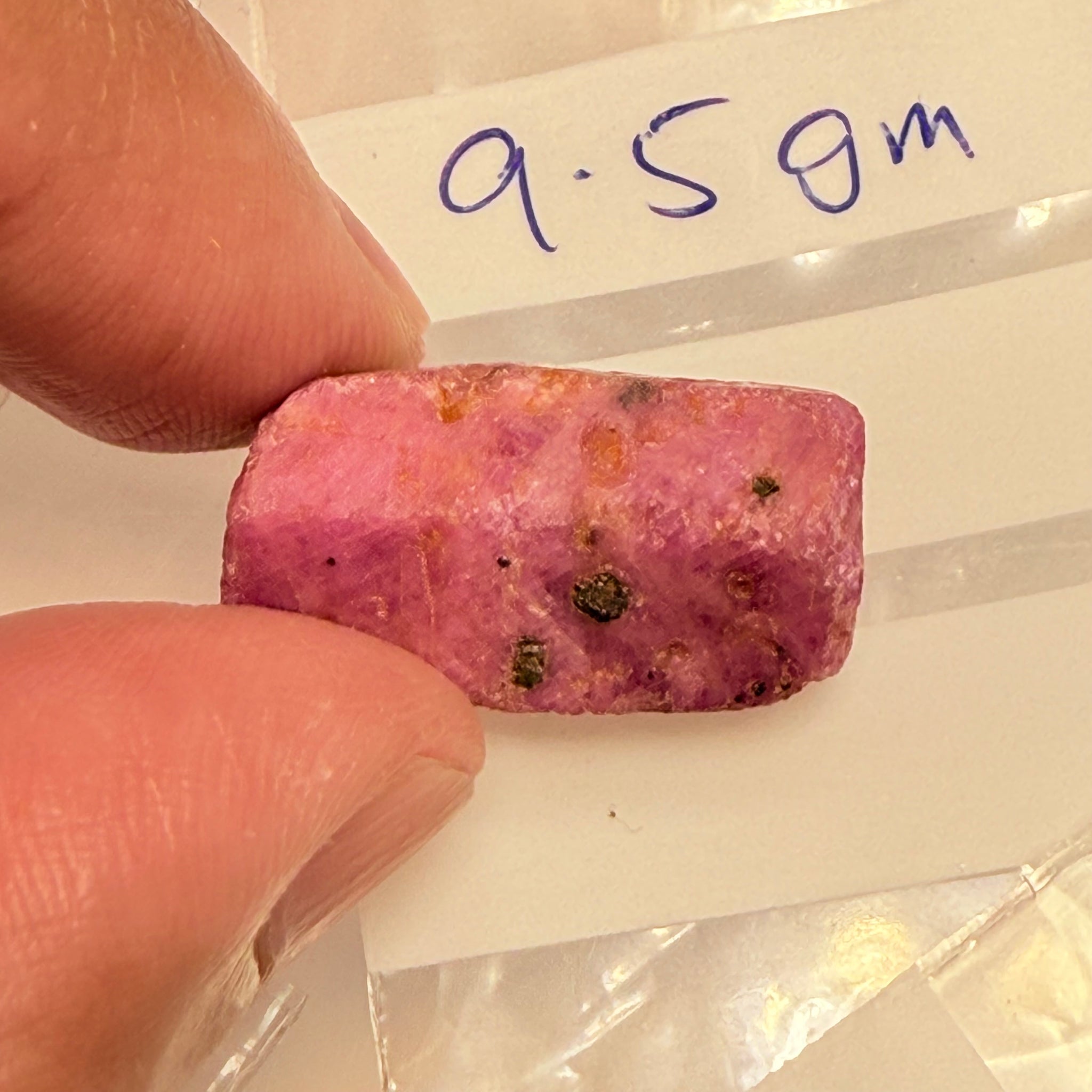 Sapphire Crystal, 9.50gm, Dodoma, Tanzania, Untreated Unheated