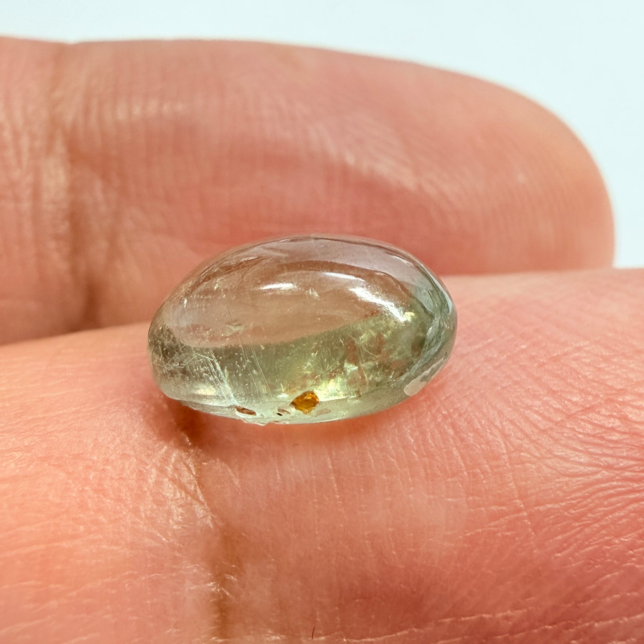 Sapphire Cabochon, 3.42ct, Umba Valley, Tanzania, Untreated Unheated, facet it and turn it into a cut stone