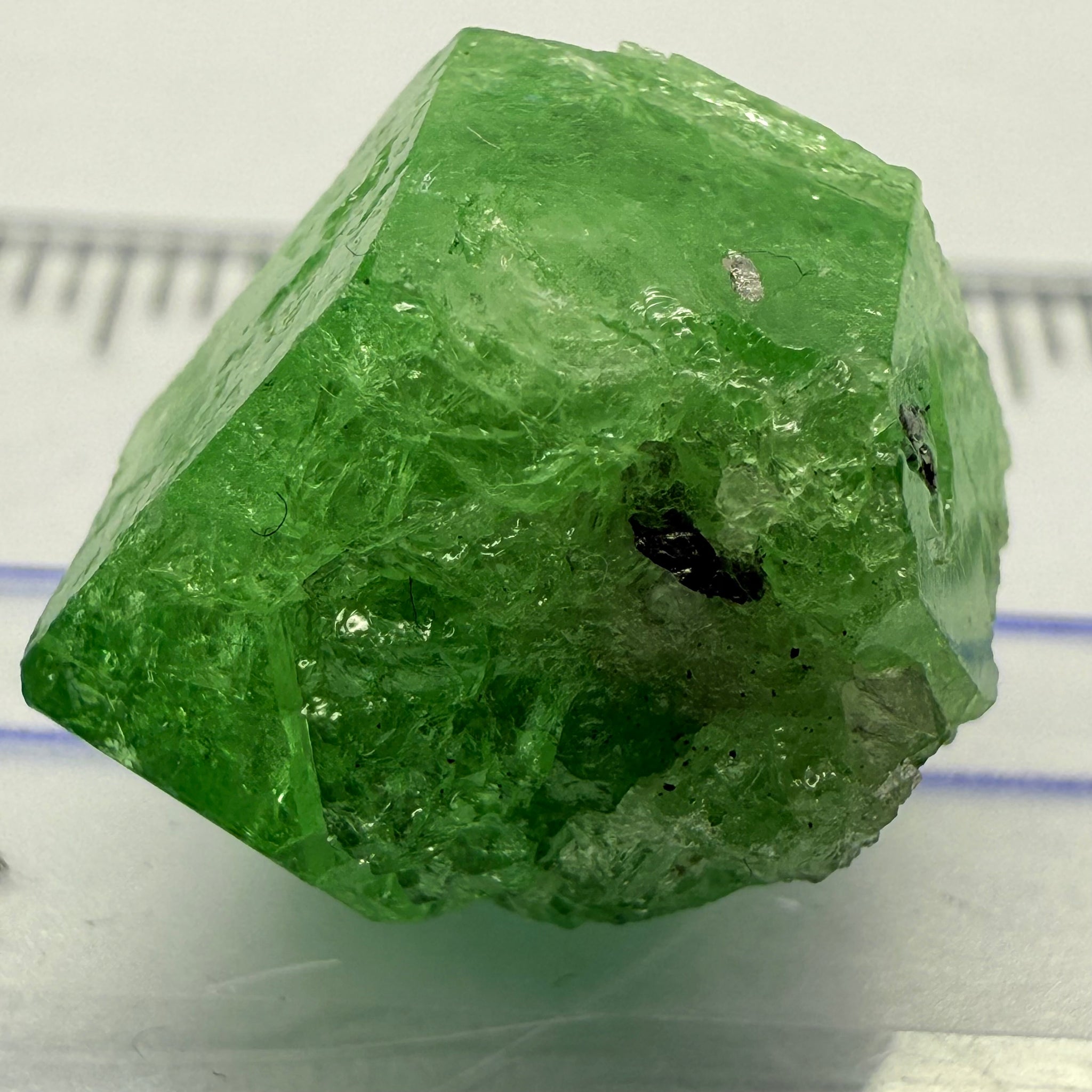 Tsavorite Crystal, 17.53ct, Merelani, Tanzania, Untreated Unheated