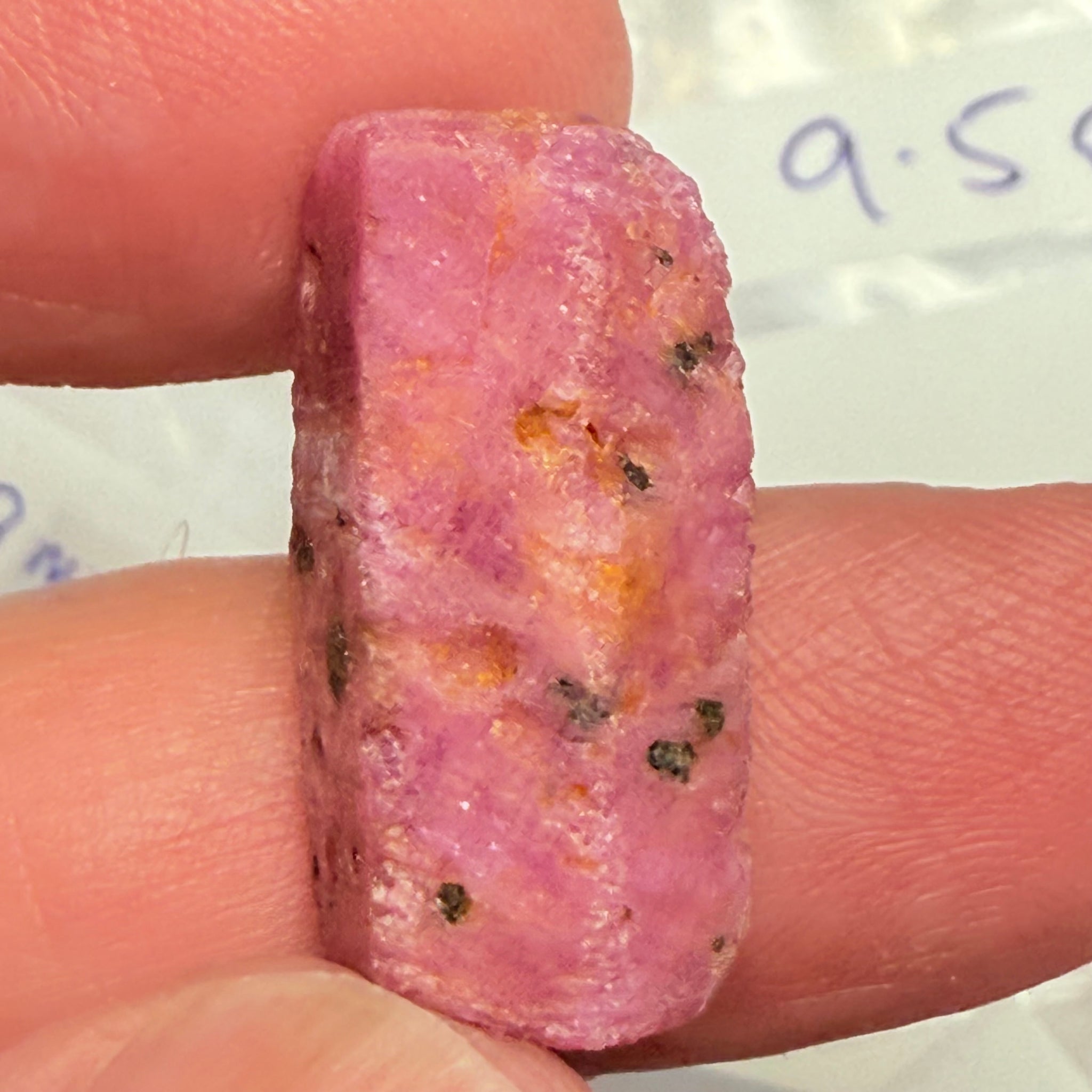 Sapphire Crystal, 9.50gm, Dodoma, Tanzania, Untreated Unheated