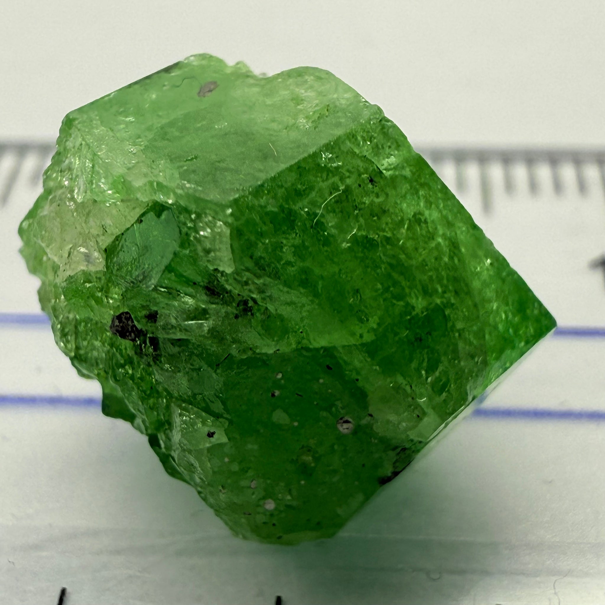 Tsavorite Crystal, 17.53ct, Merelani, Tanzania, Untreated Unheated