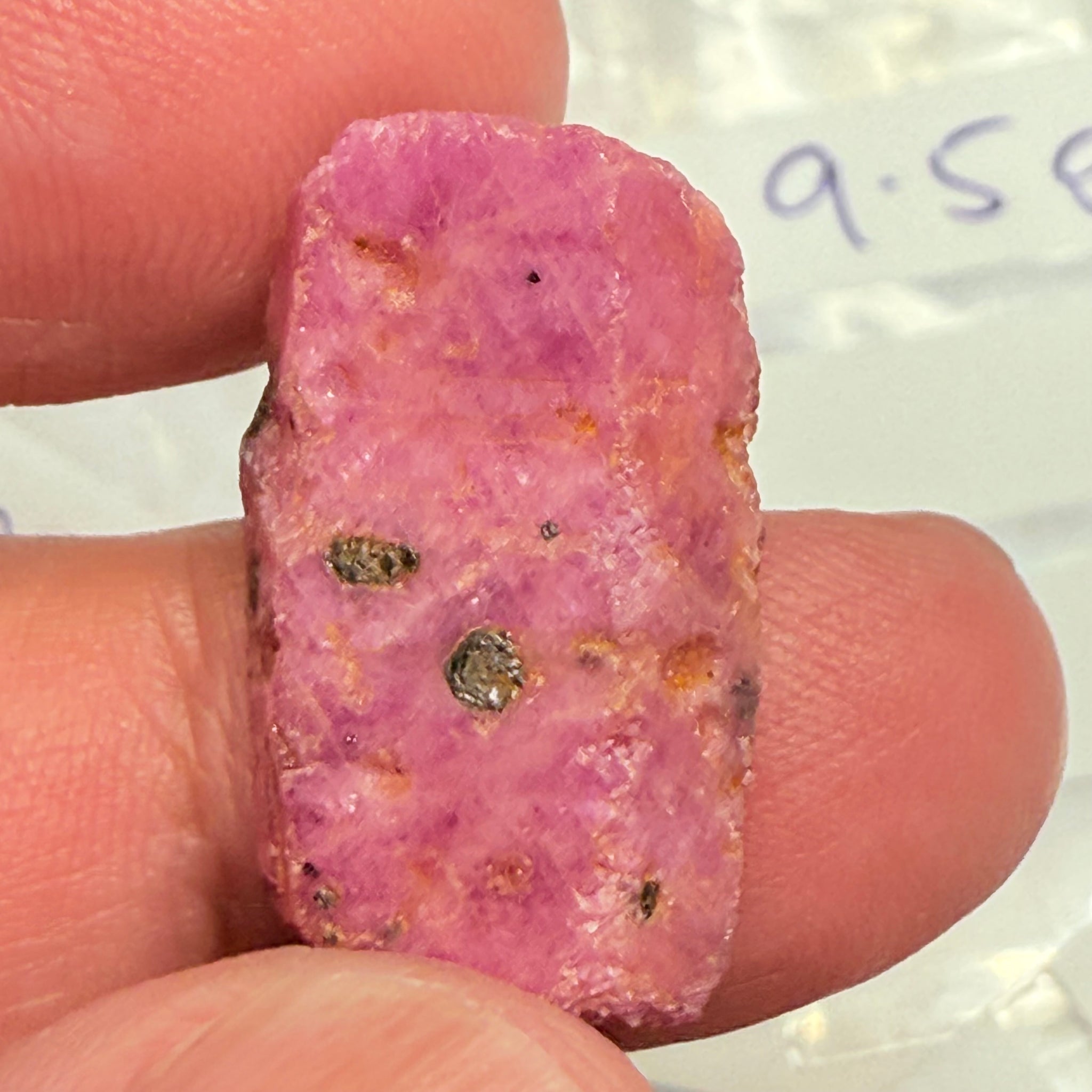 Sapphire Crystal, 9.50gm, Dodoma, Tanzania, Untreated Unheated