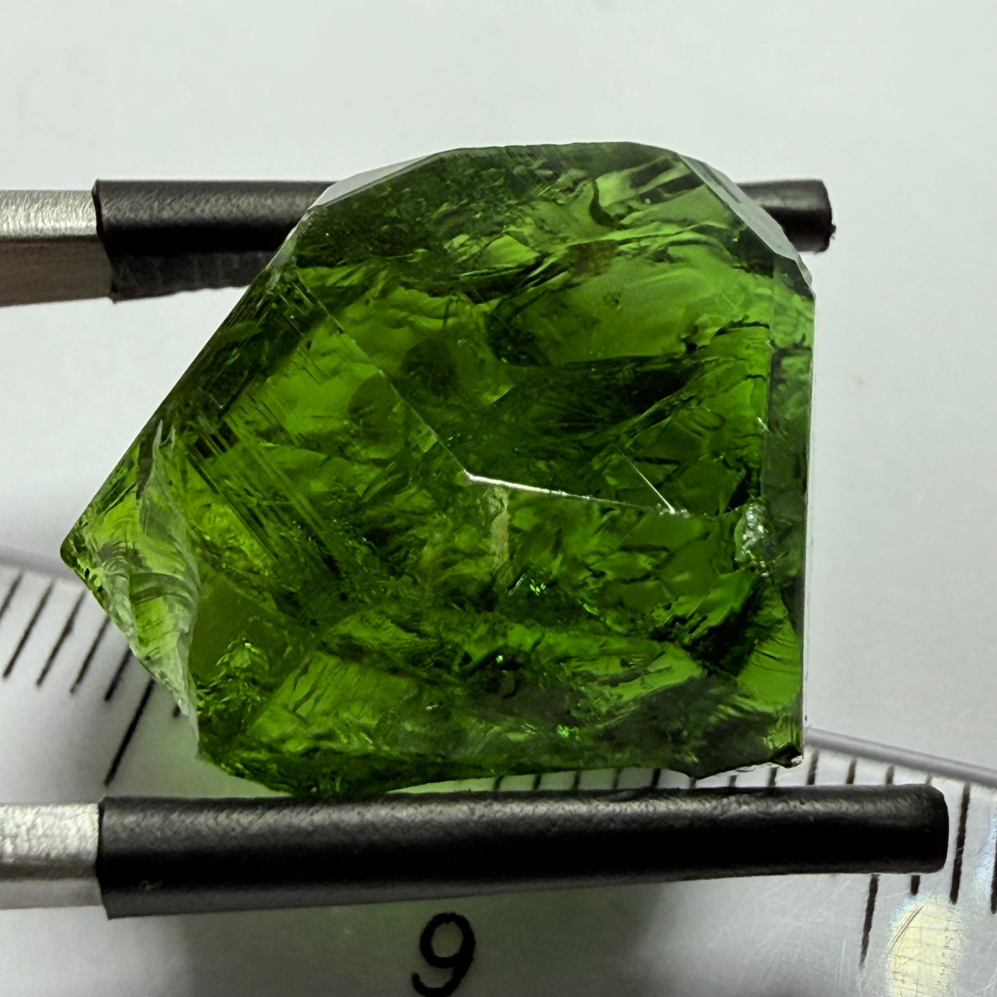 Chrome Tourmaline Crystal, 21.78ct, Landanai, Tanzania, Untreated Unheated