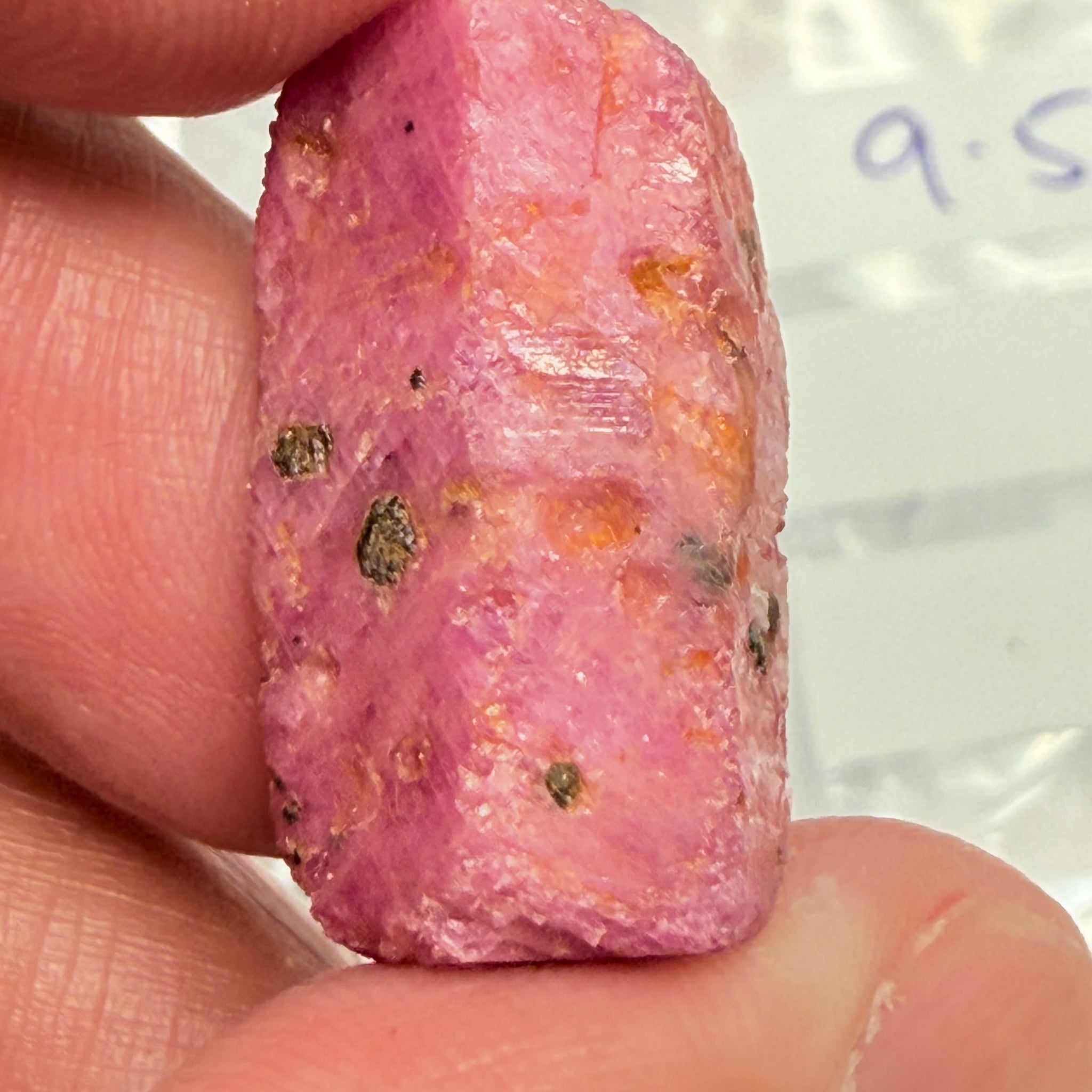 Sapphire Crystal, 9.50gm, Dodoma, Tanzania, Untreated Unheated