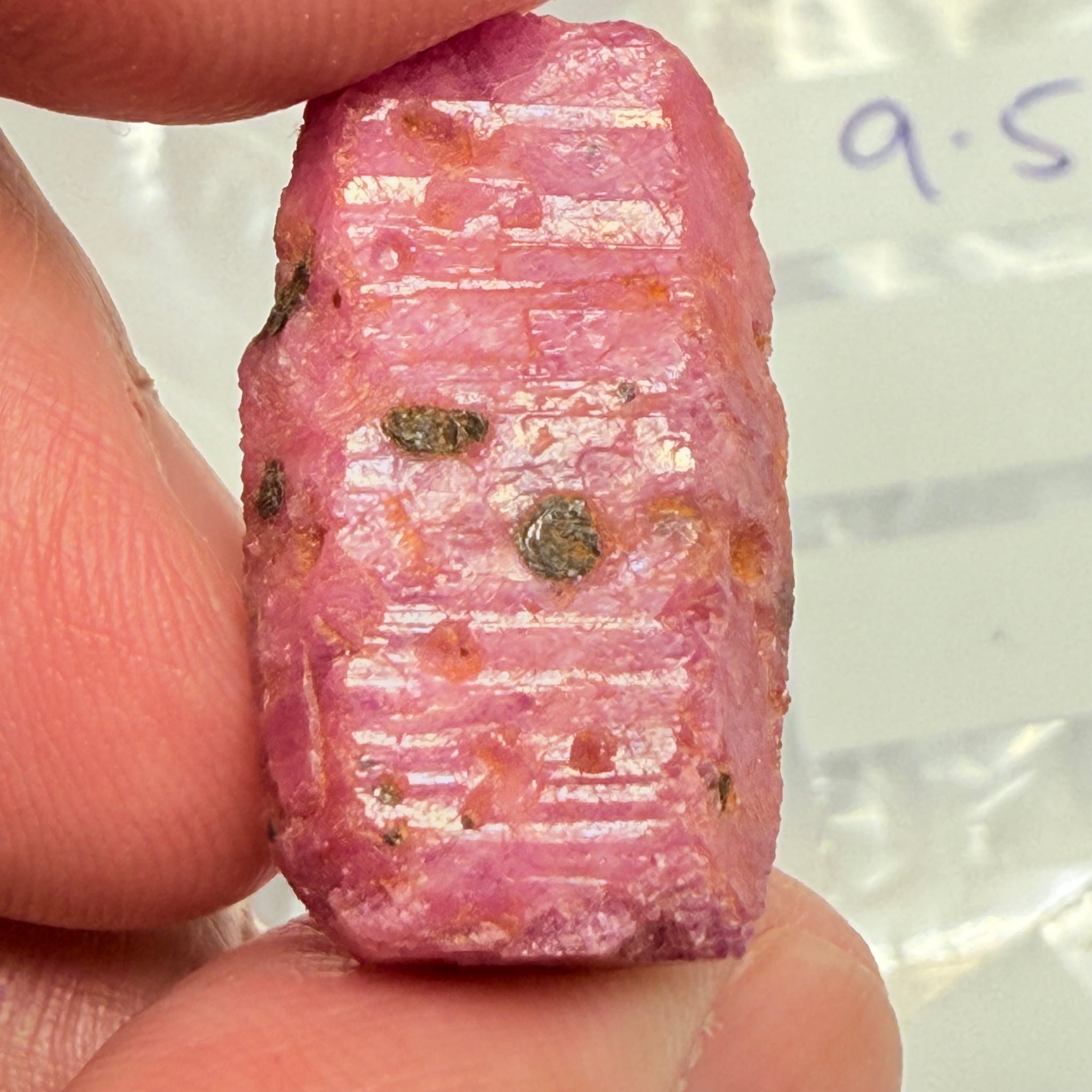 Sapphire Crystal, 9.50gm, Dodoma, Tanzania, Untreated Unheated