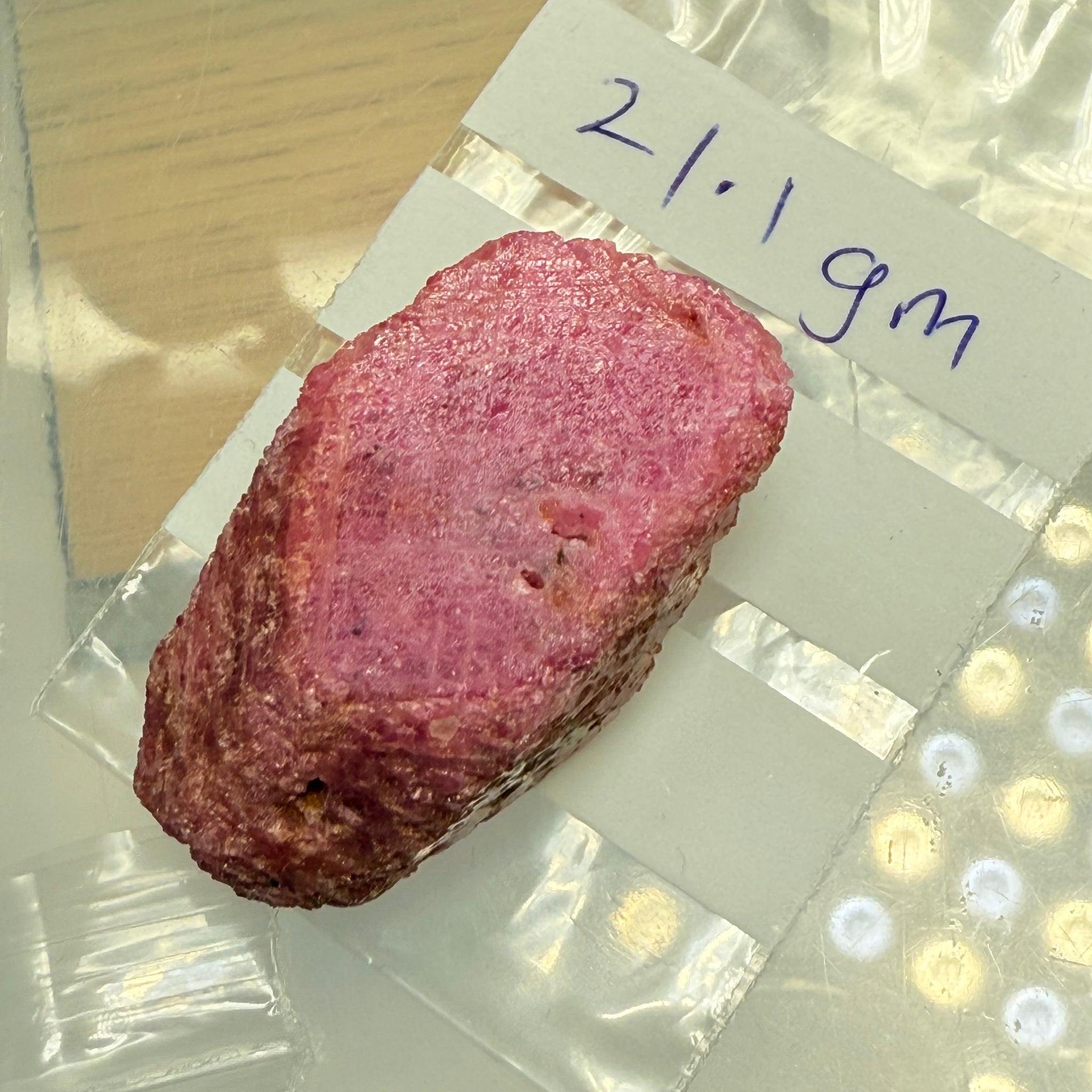 Sapphire Crystal, 21.00gm, Dodoma, Tanzania, Untreated Unheated