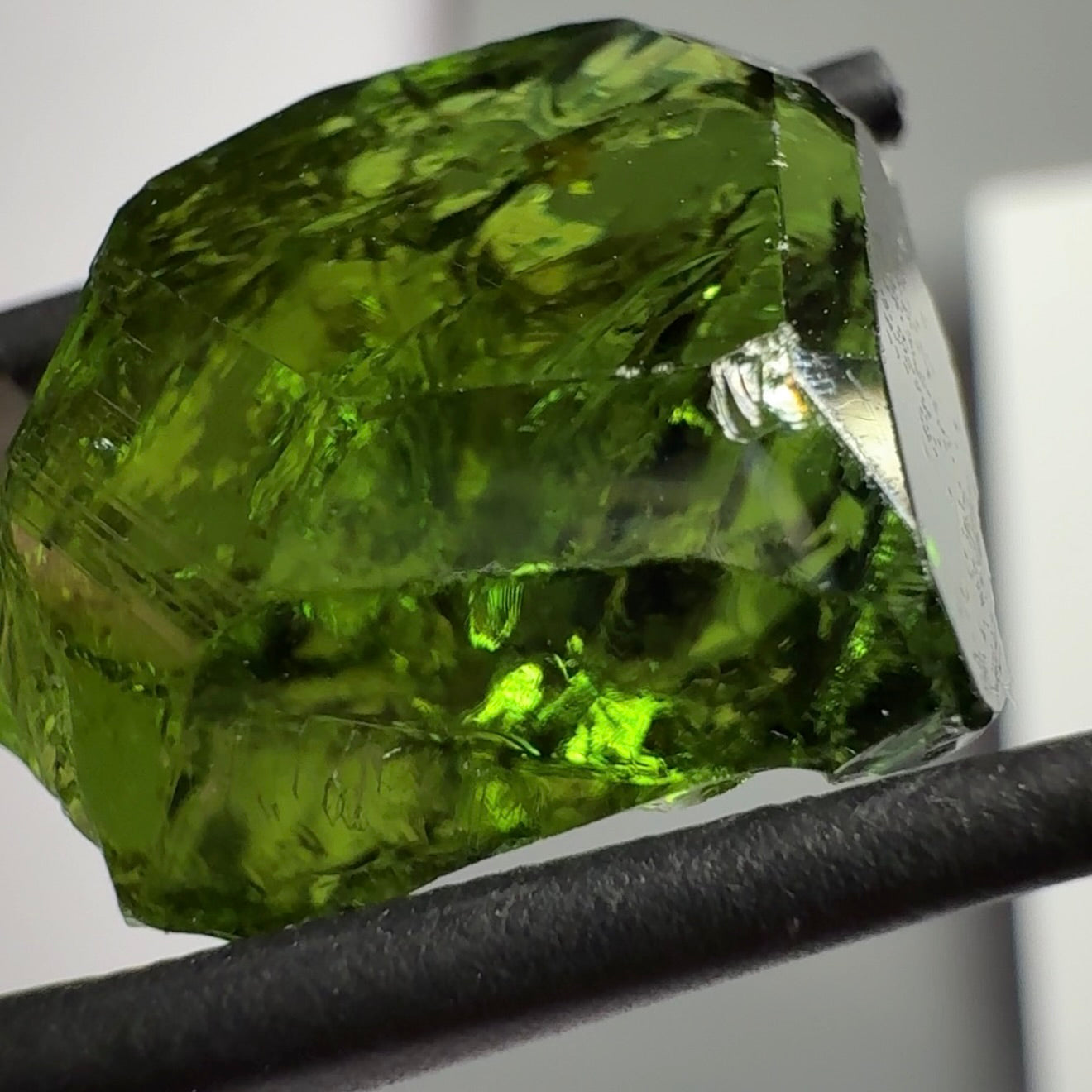 Chrome Tourmaline Crystal, 21.78ct, Landanai, Tanzania, Untreated Unheated