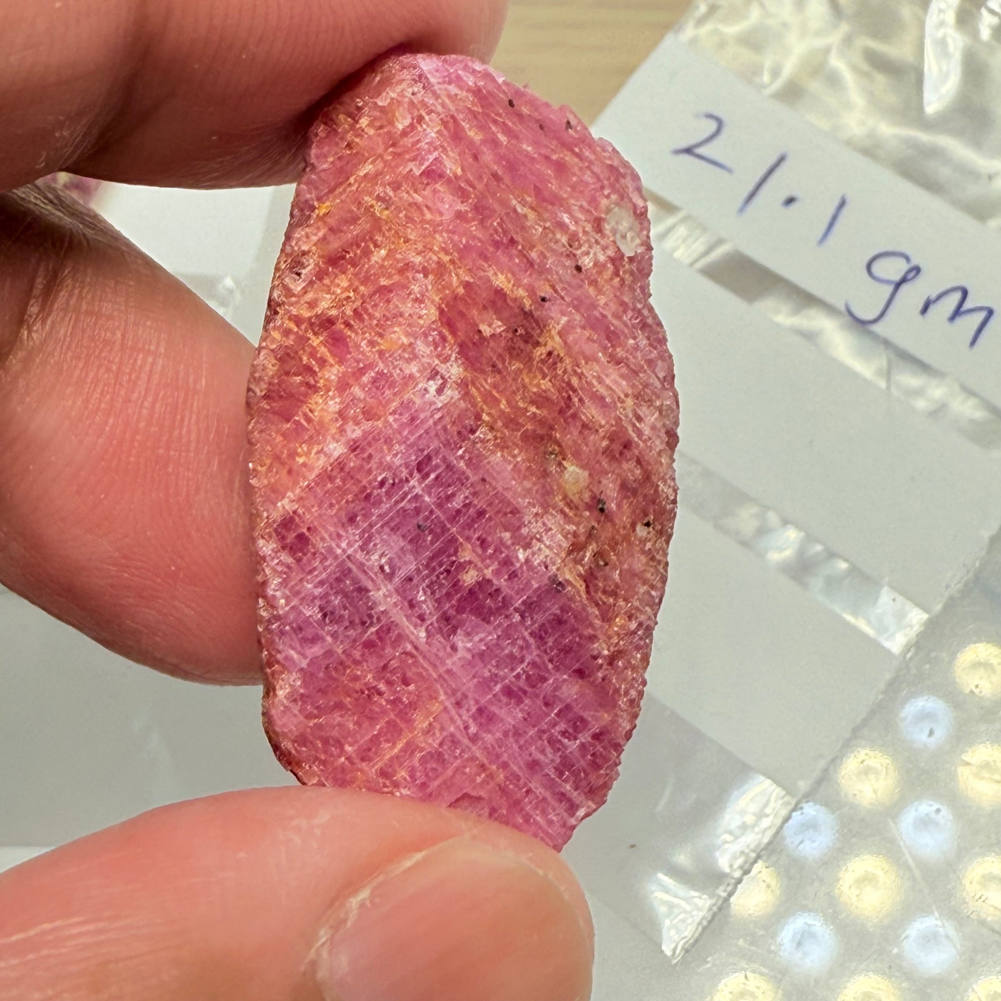 Sapphire Crystal, 21.00gm, Dodoma, Tanzania, Untreated Unheated