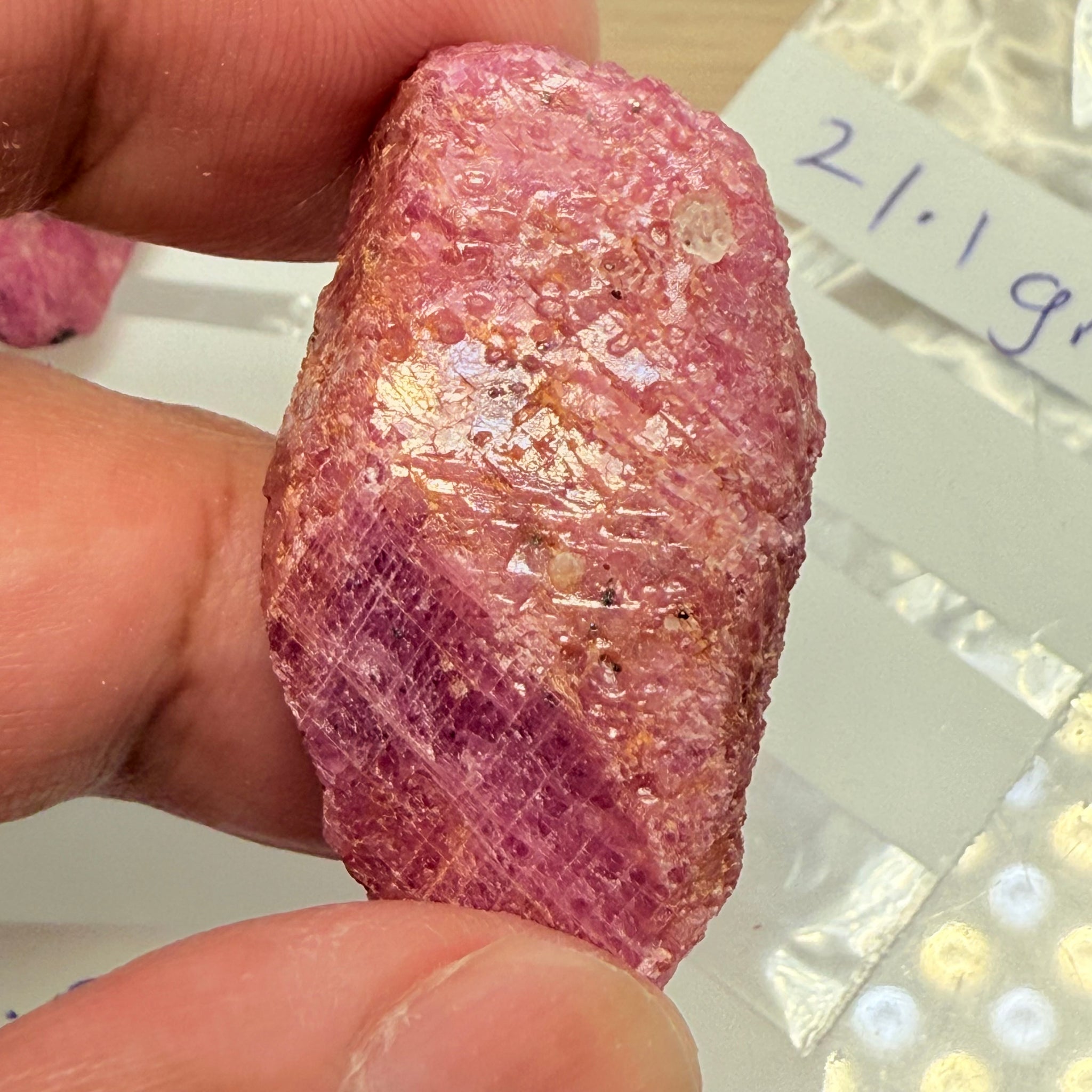 Sapphire Crystal, 21.00gm, Dodoma, Tanzania, Untreated Unheated