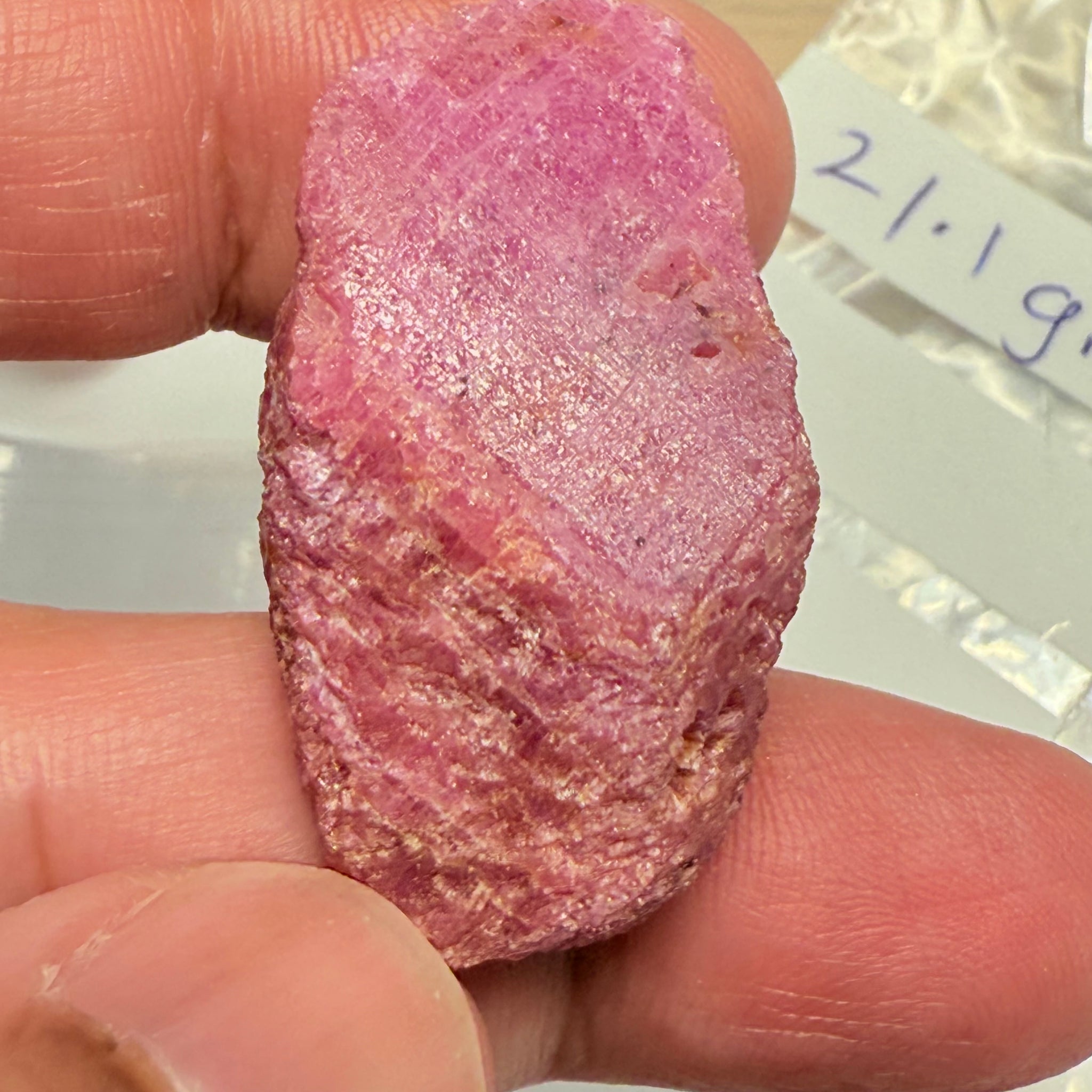 Sapphire Crystal, 21.00gm, Dodoma, Tanzania, Untreated Unheated