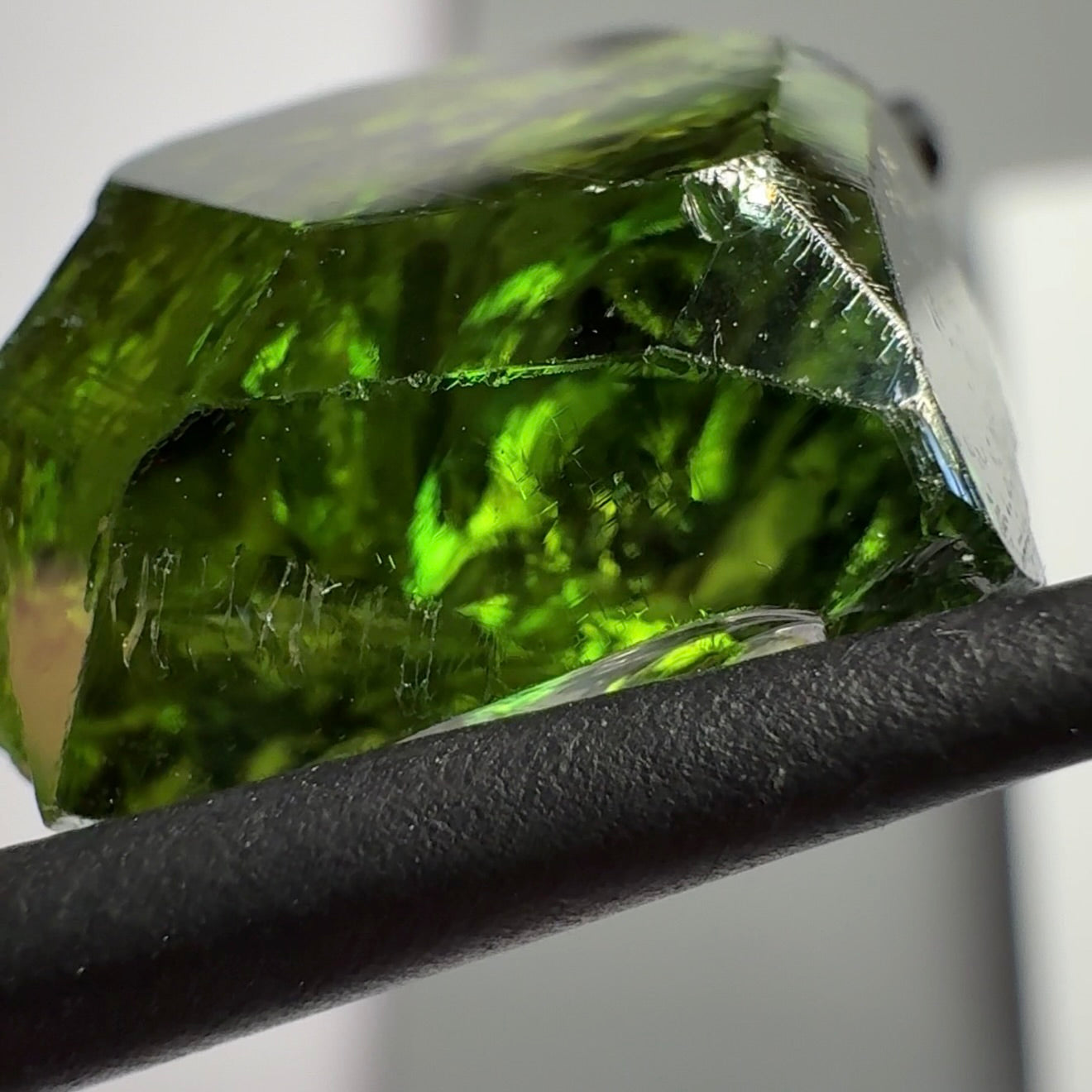 Chrome Tourmaline Crystal, 21.78ct, Landanai, Tanzania, Untreated Unheated