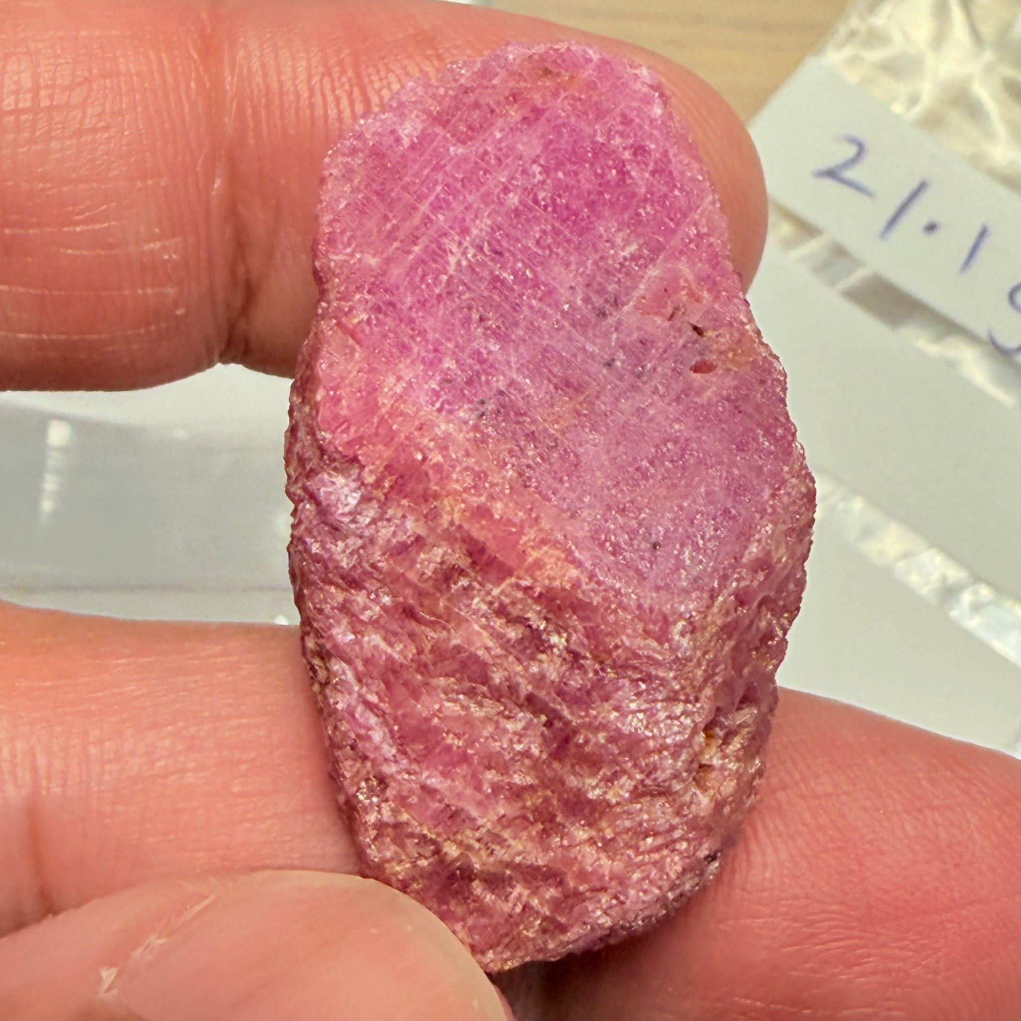 Sapphire Crystal, 21.00gm, Dodoma, Tanzania, Untreated Unheated