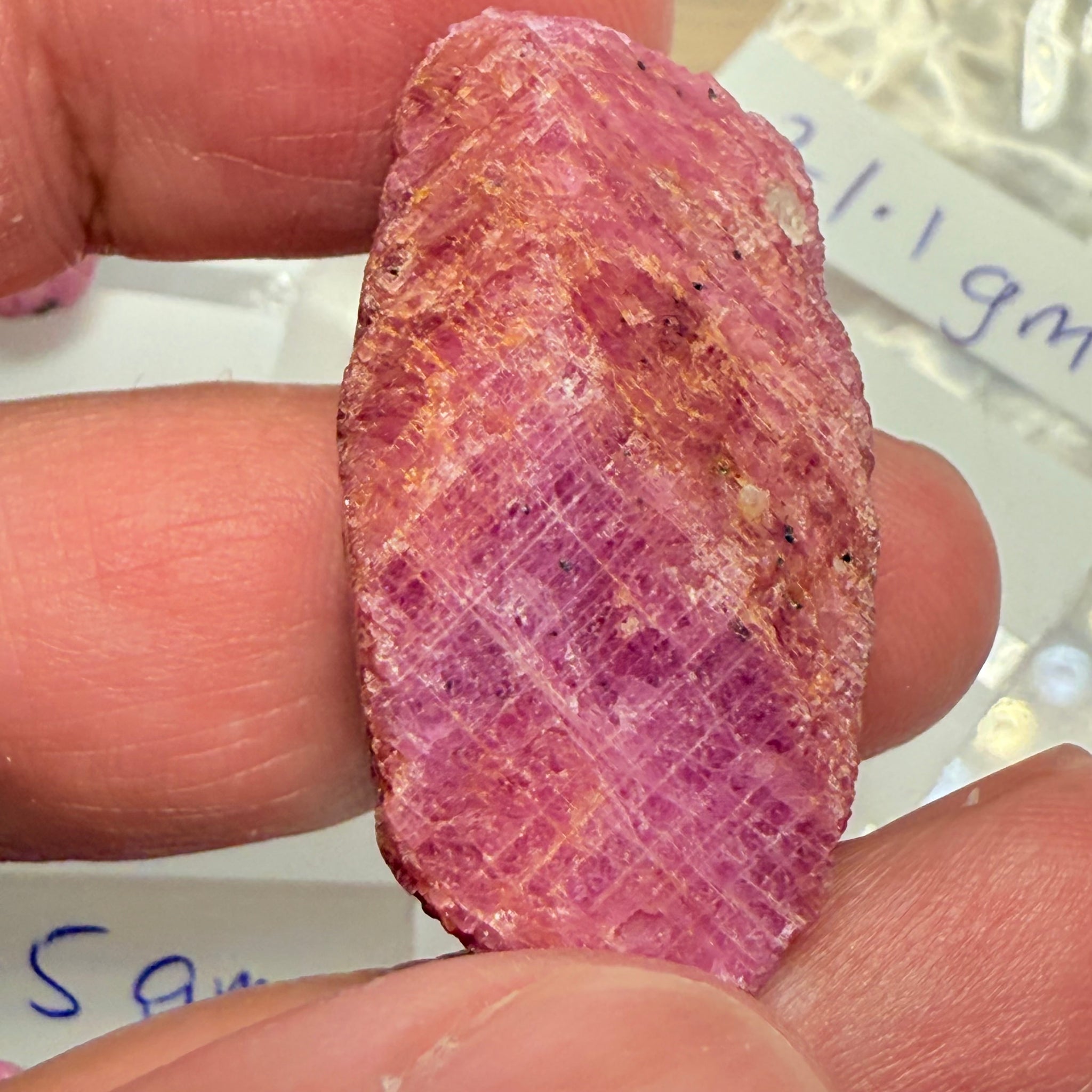 Sapphire Crystal, 21.00gm, Dodoma, Tanzania, Untreated Unheated