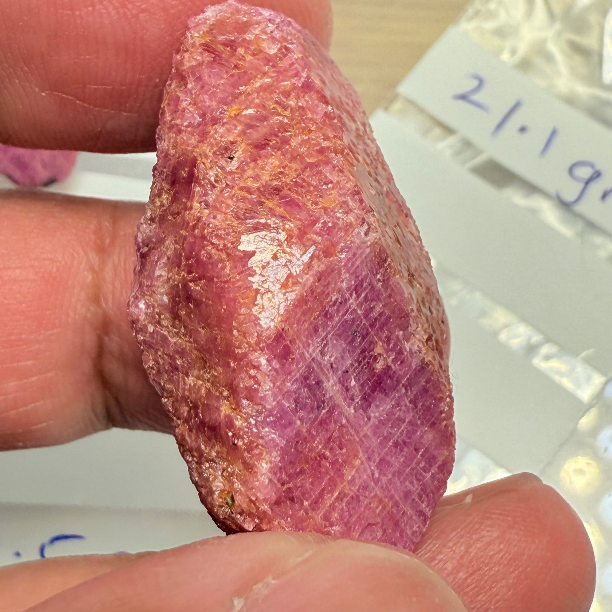 Sapphire Crystal, 21.00gm, Dodoma, Tanzania, Untreated Unheated