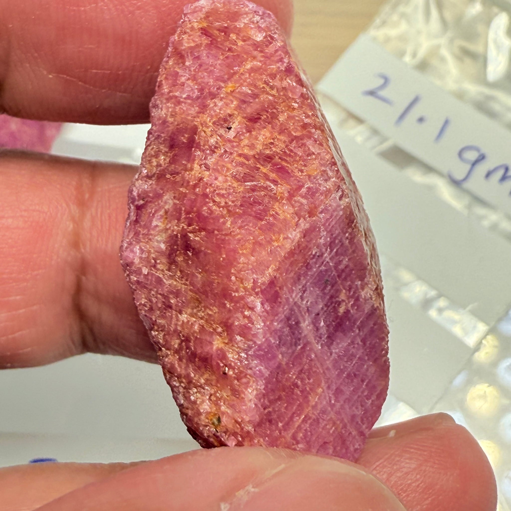 Sapphire Crystal, 21.00gm, Dodoma, Tanzania, Untreated Unheated