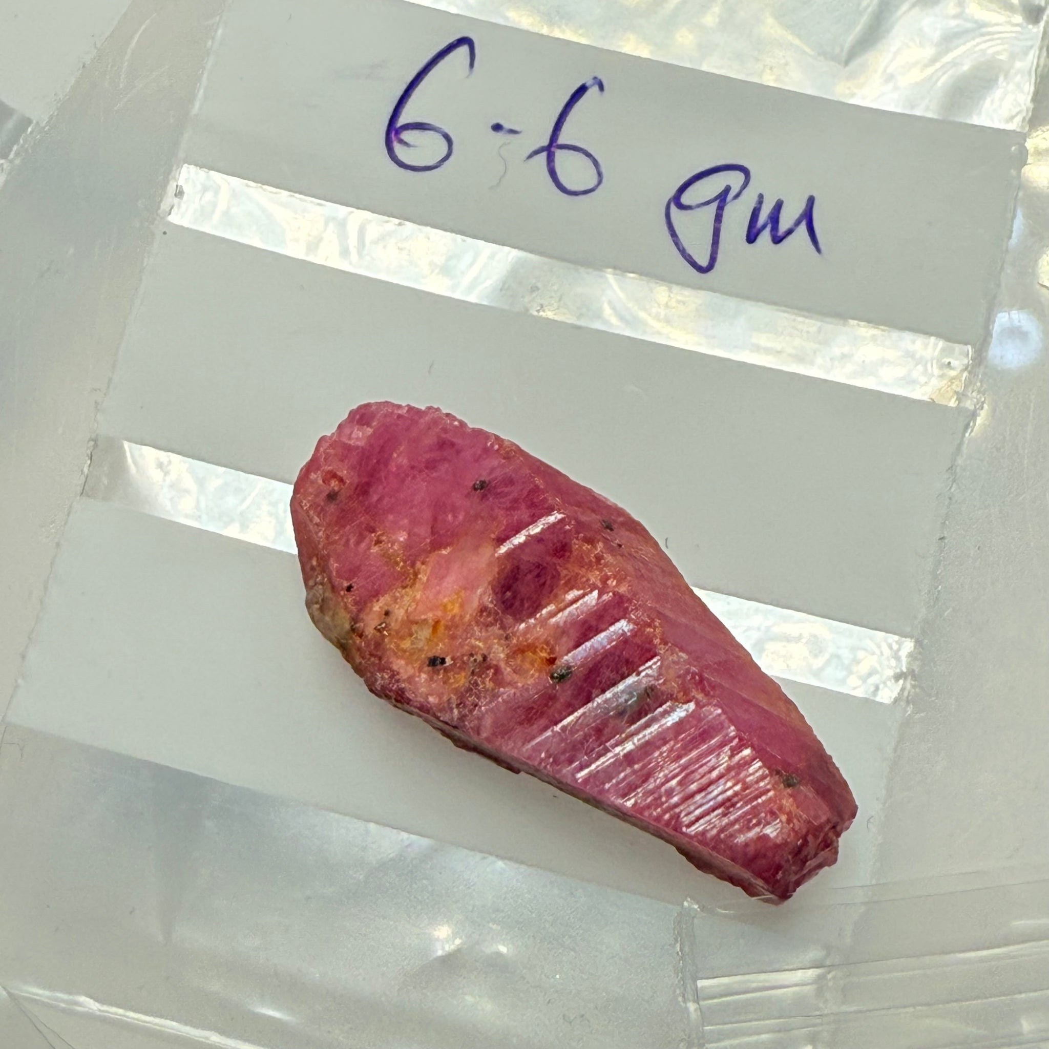 Sapphire Crystal, 6.60gm, Dodoma, Tanzania, Untreated Unheated