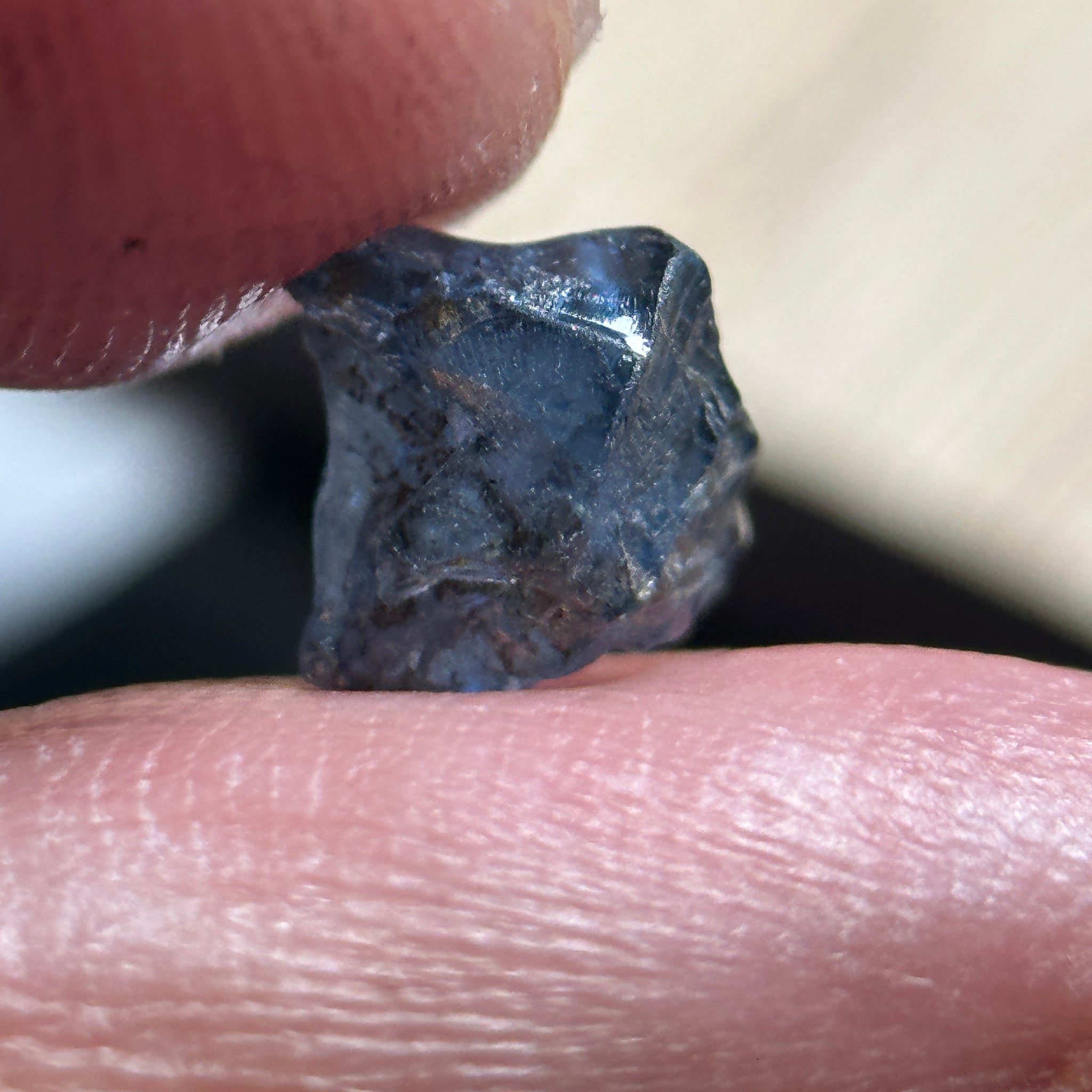 Cobalt Spinel, 2.20ct, Mahenge, Tanzania, Untreated Unheated, dividing cracks plus heavily included, specimen grade only