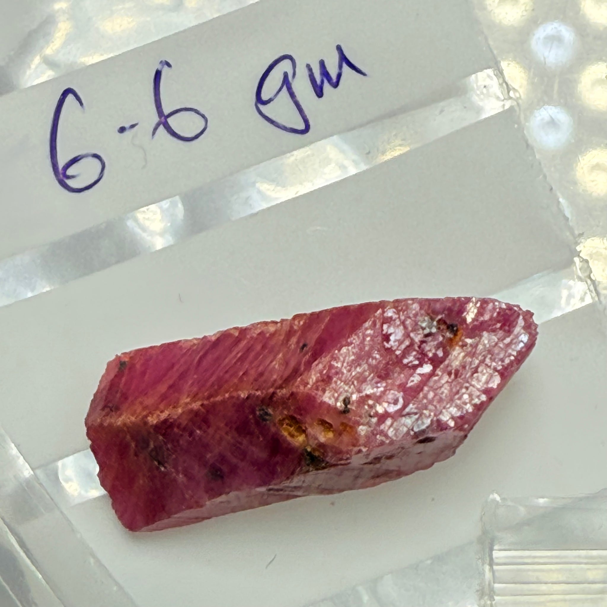 Sapphire Crystal, 6.60gm, Dodoma, Tanzania, Untreated Unheated