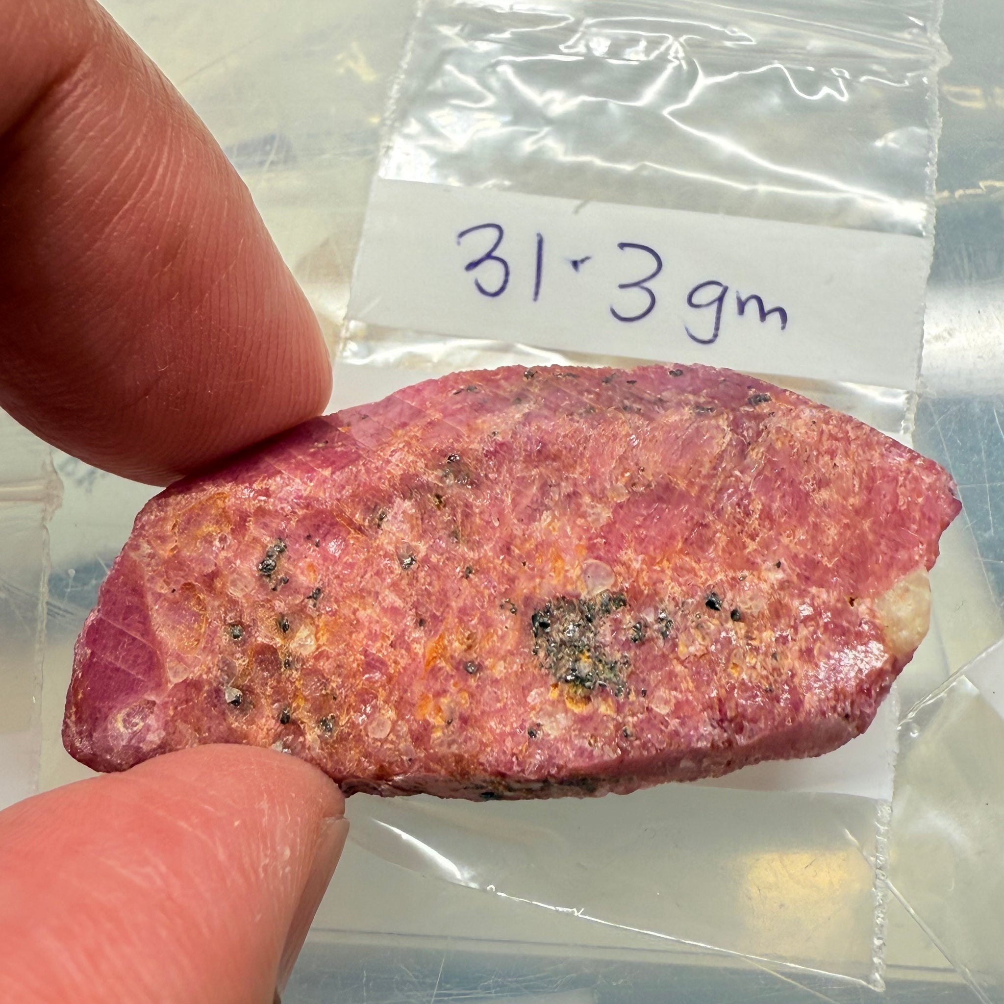 Sapphire Crystal, 31.30gm, Dodoma, Tanzania, Untreated Unheated