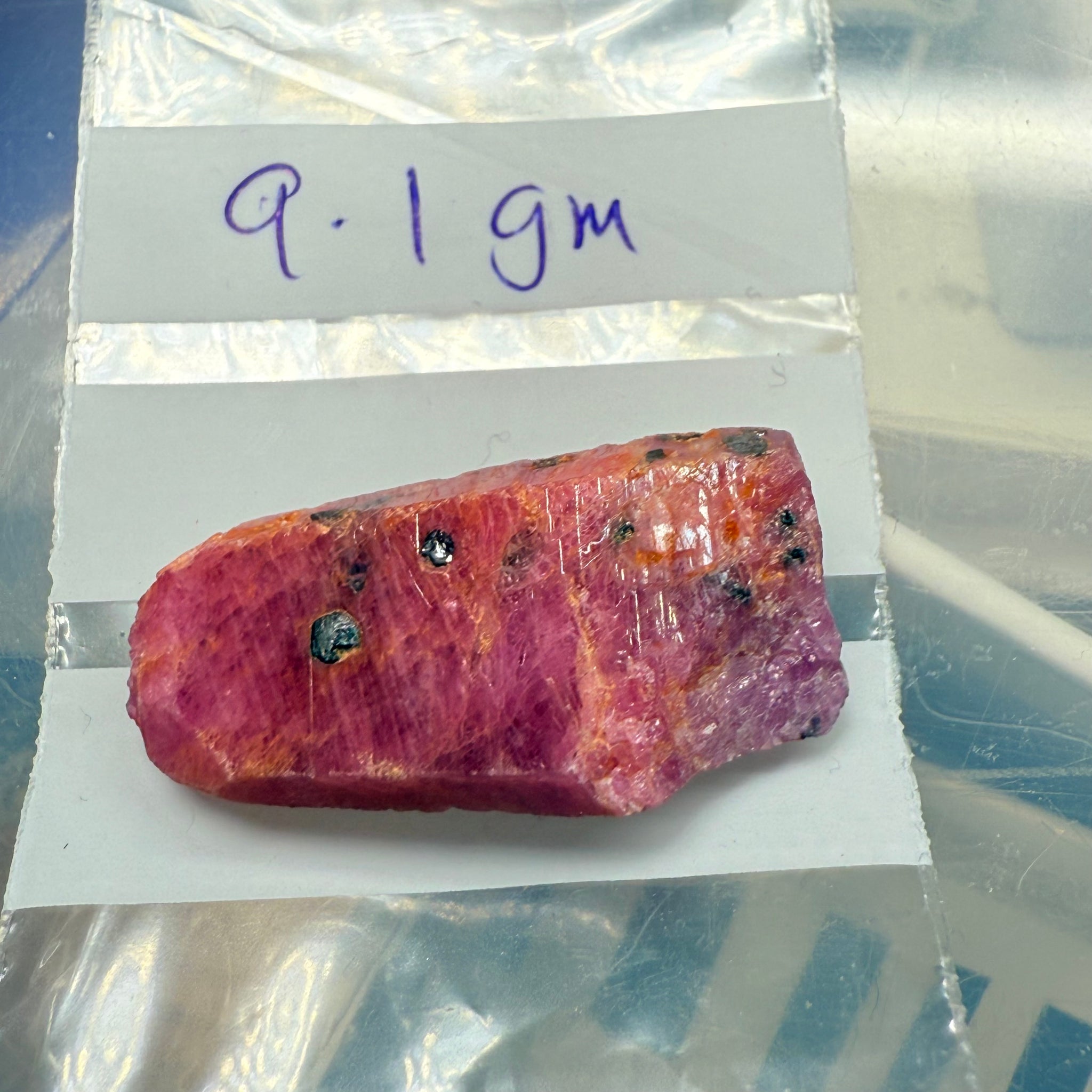 Sapphire Crystal, 9.10gm, Dodoma, Tanzania, Untreated Unheated