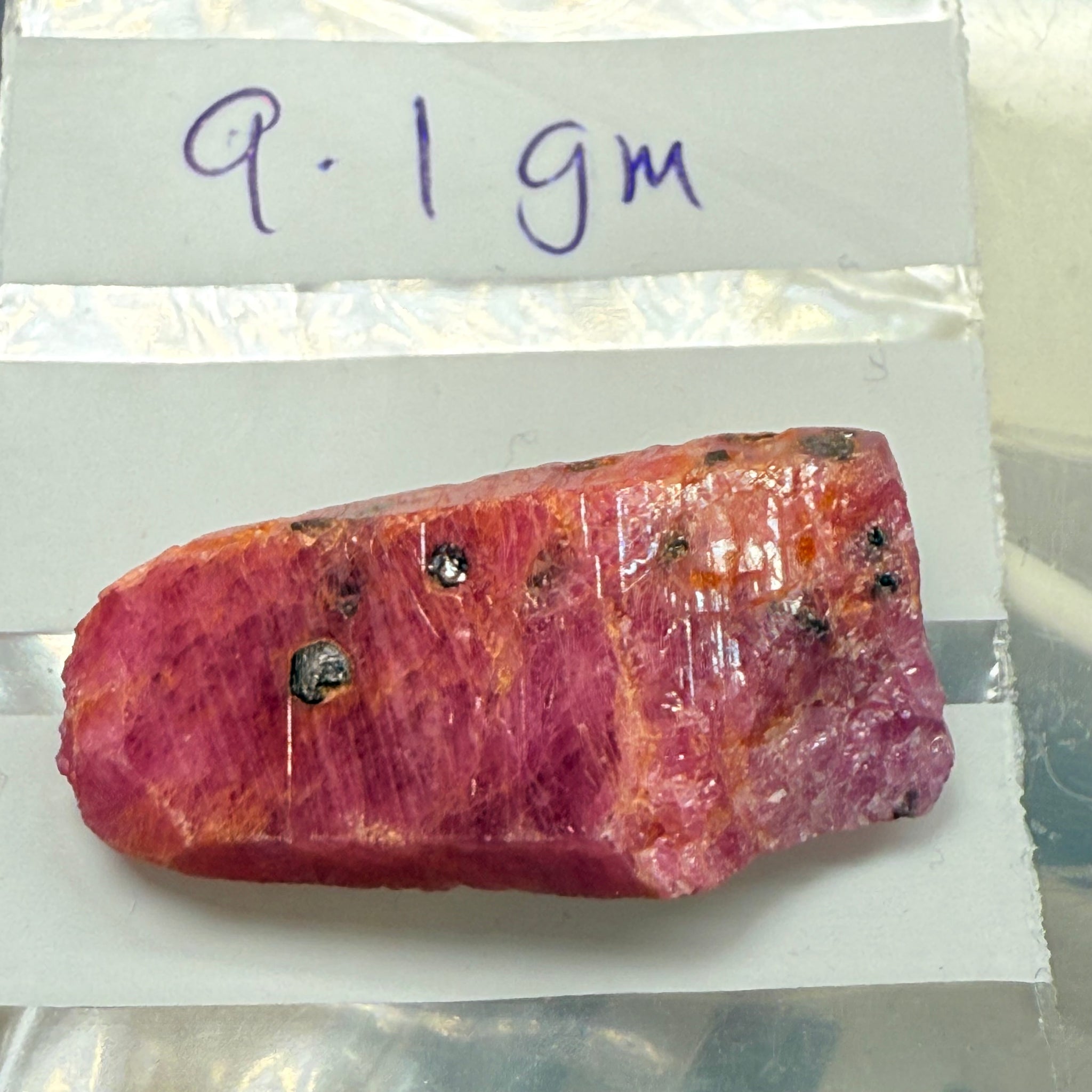 Sapphire Crystal, 9.10gm, Dodoma, Tanzania, Untreated Unheated