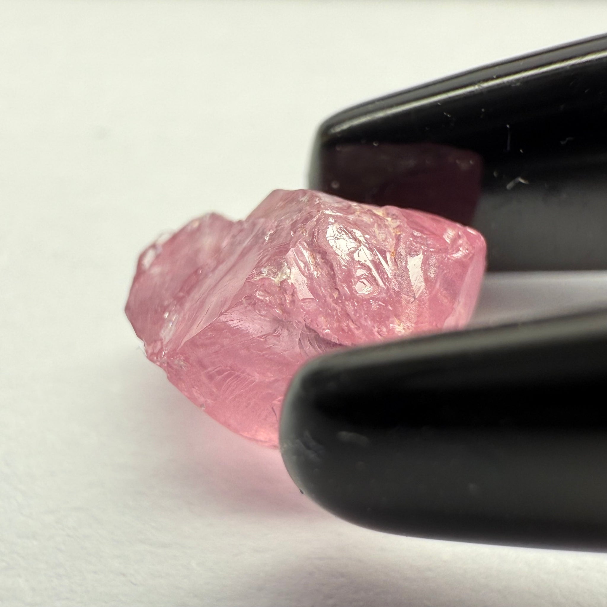 Pink Spinel, Baby Pink, 1.76ct, Tanzania, Untreated Unheated, slight inclusion on the outer skin, comes off on preform, rest just silky