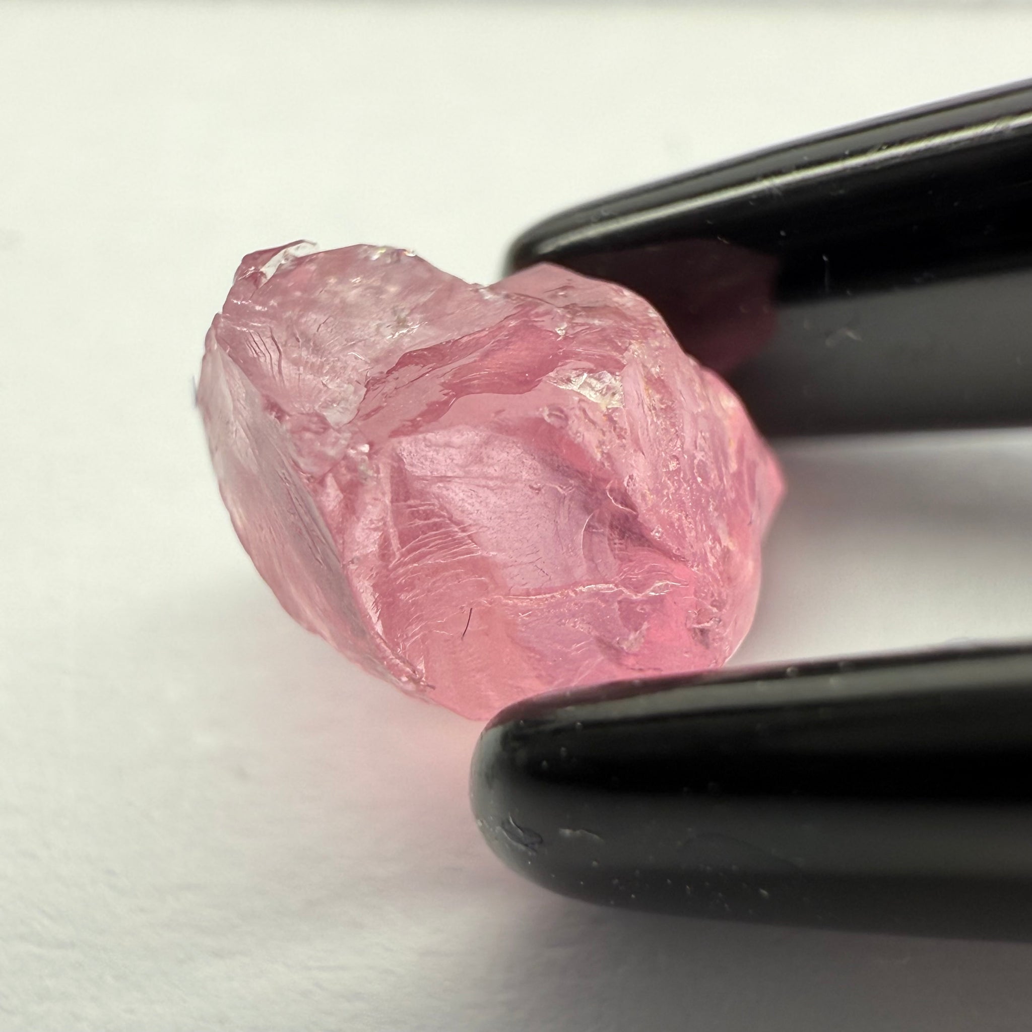 Pink Spinel, Baby Pink, 1.76ct, Tanzania, Untreated Unheated, slight inclusion on the outer skin, comes off on preform, rest just silky