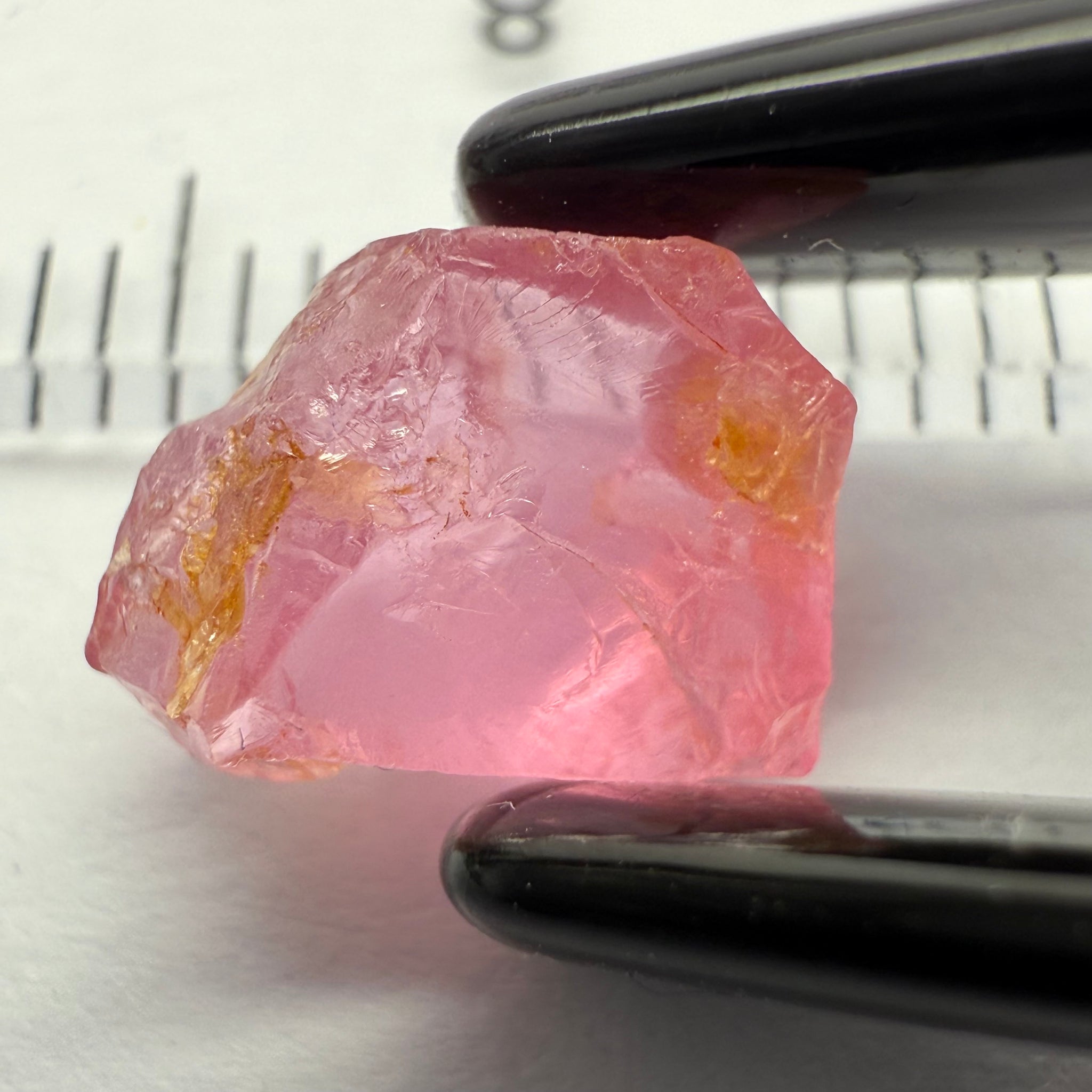 Pink Spinel, Baby Pink, 2.79ct, Tanzania, Untreated Unheated, slight inclusion on the outer skin, comes off on preform, rest just silky
