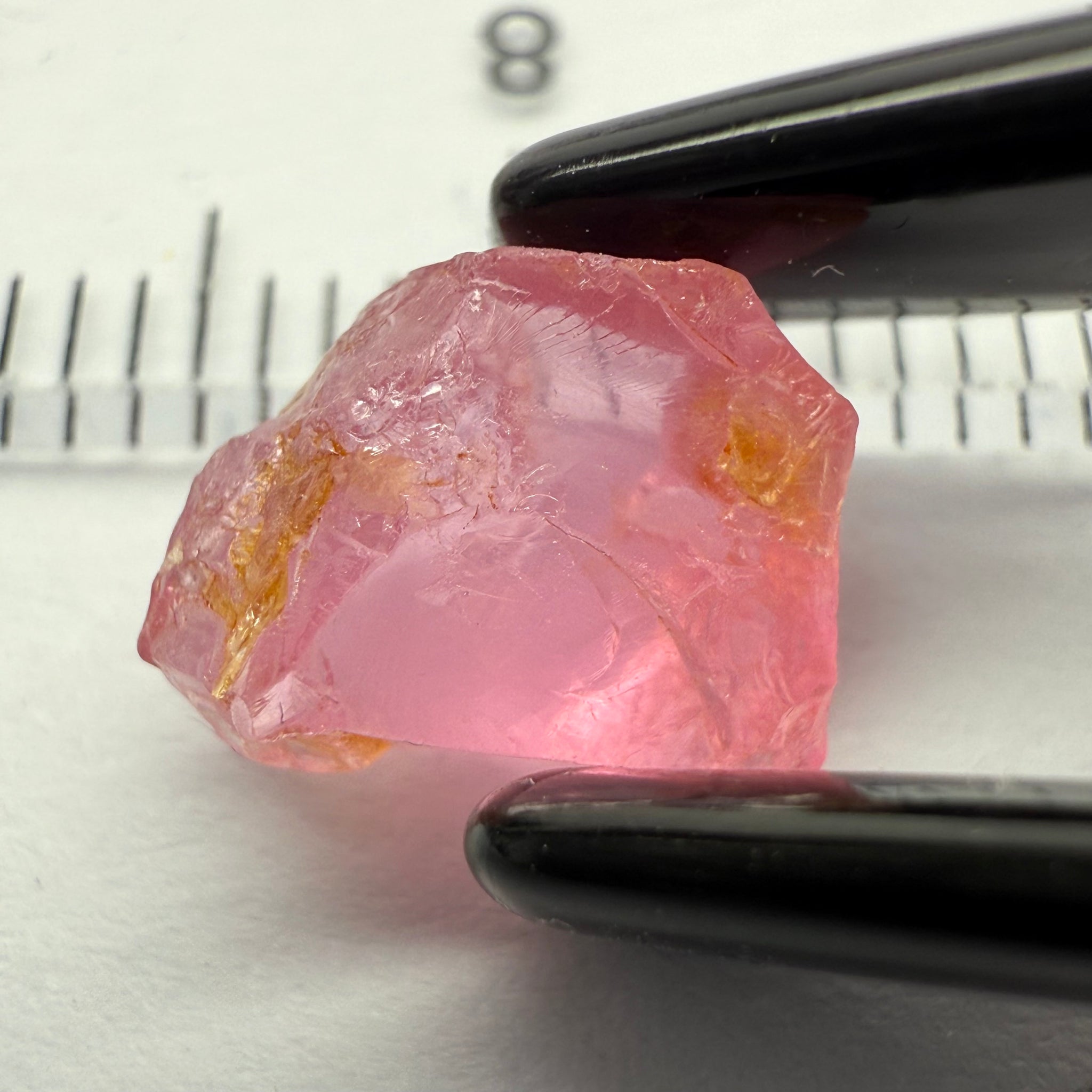 Pink Spinel, Baby Pink, 2.79ct, Tanzania, Untreated Unheated, slight inclusion on the outer skin, comes off on preform, rest just silky