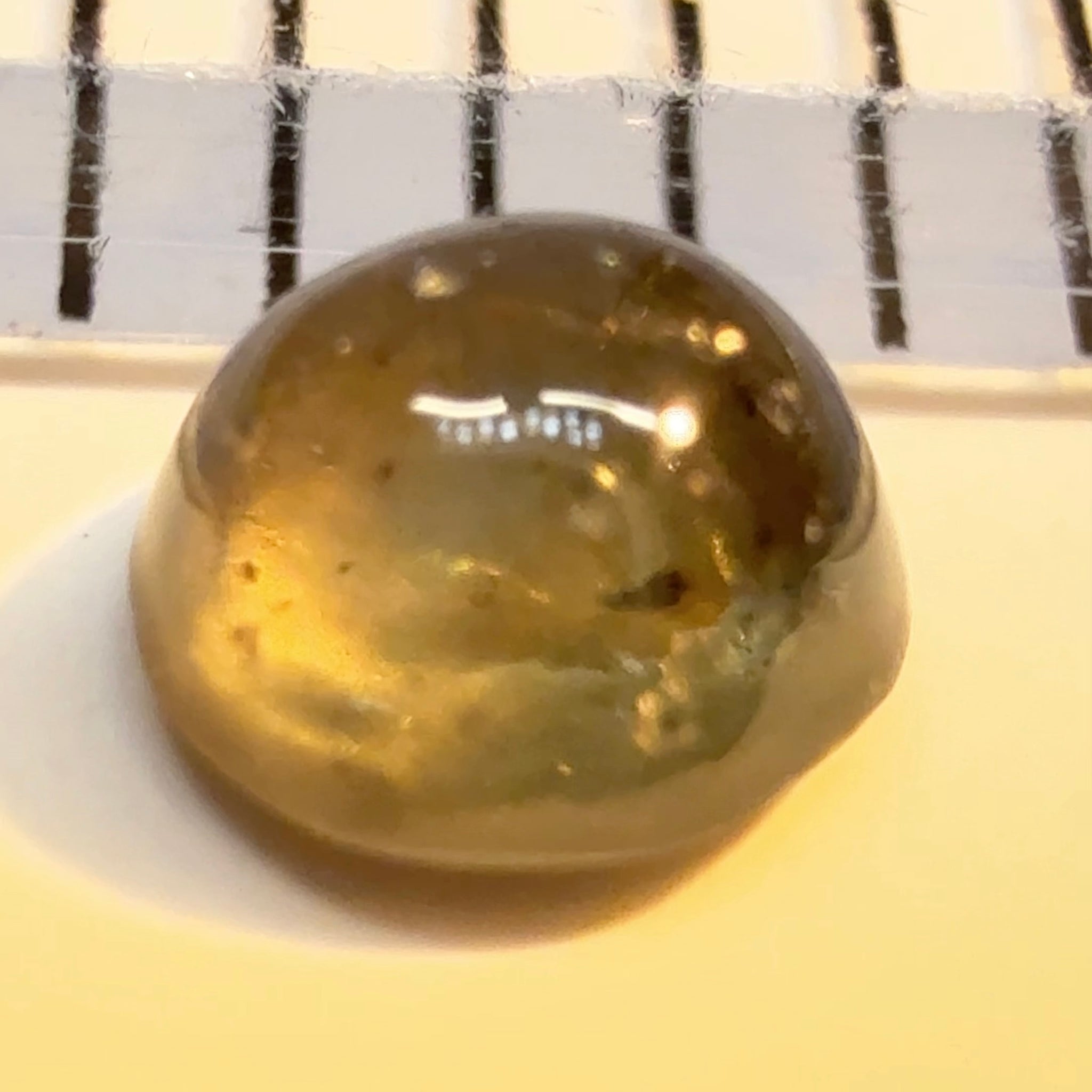 Alexandrite Cabochon, 0.22ct, Tunduru, Tanzania, Untreated Unheated.