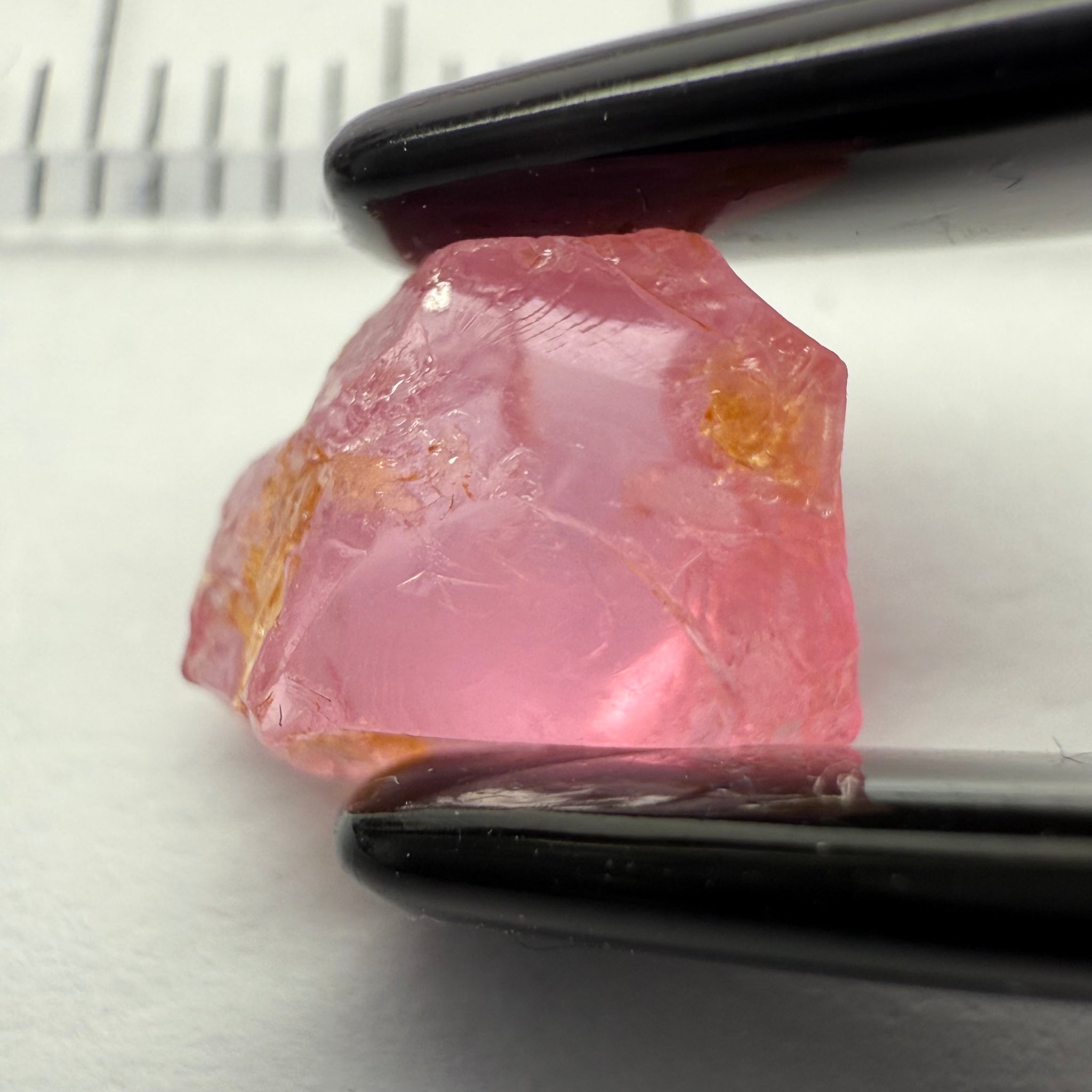 Pink Spinel, Baby Pink, 2.79ct, Tanzania, Untreated Unheated, slight inclusion on the outer skin, comes off on preform, rest just silky