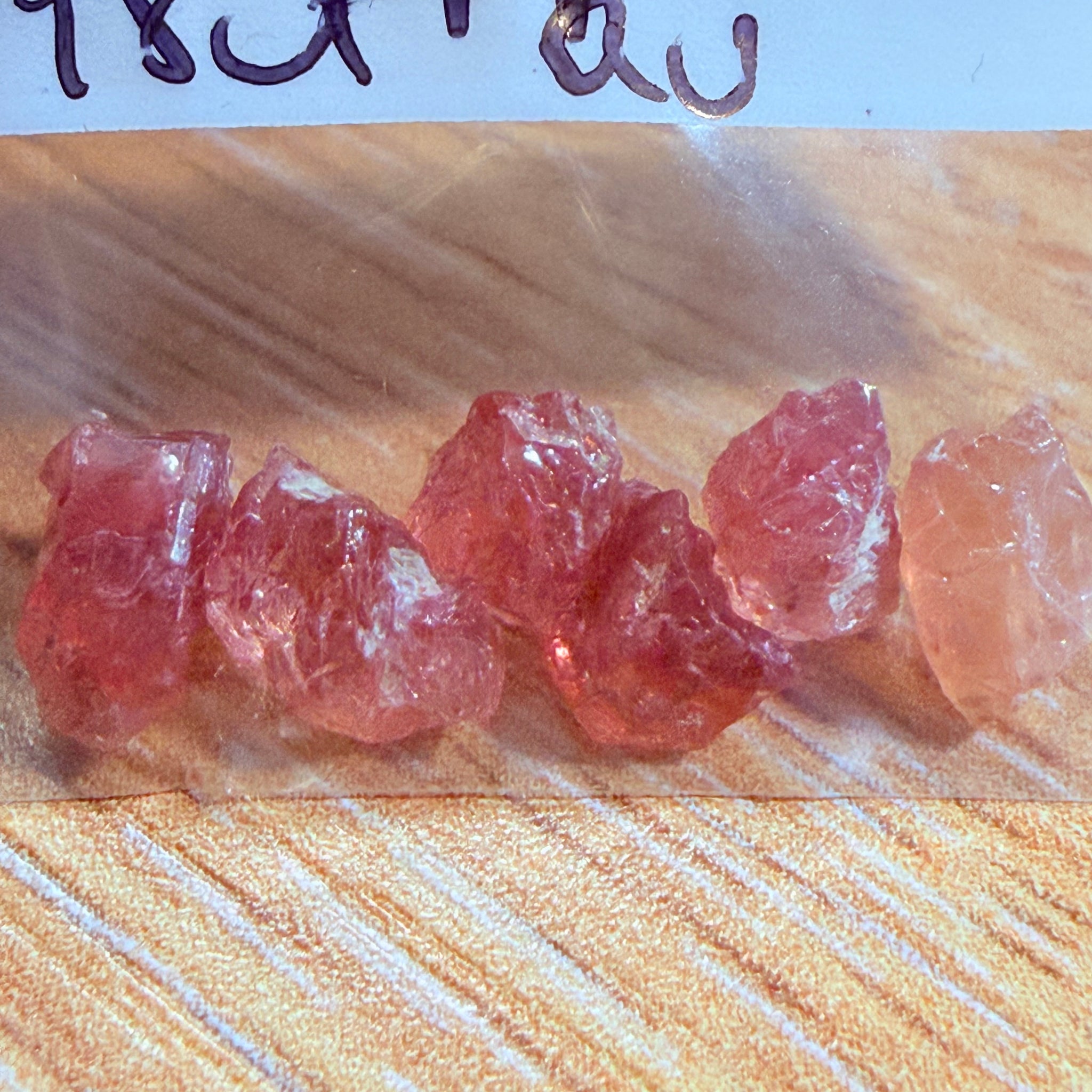 Umba Padparadscha Sapphire Lot, 5.91ct, Umba Valley, Tanzania, Untreated Unheated, Si-vs, 0.98ct, average size. Tiny stones