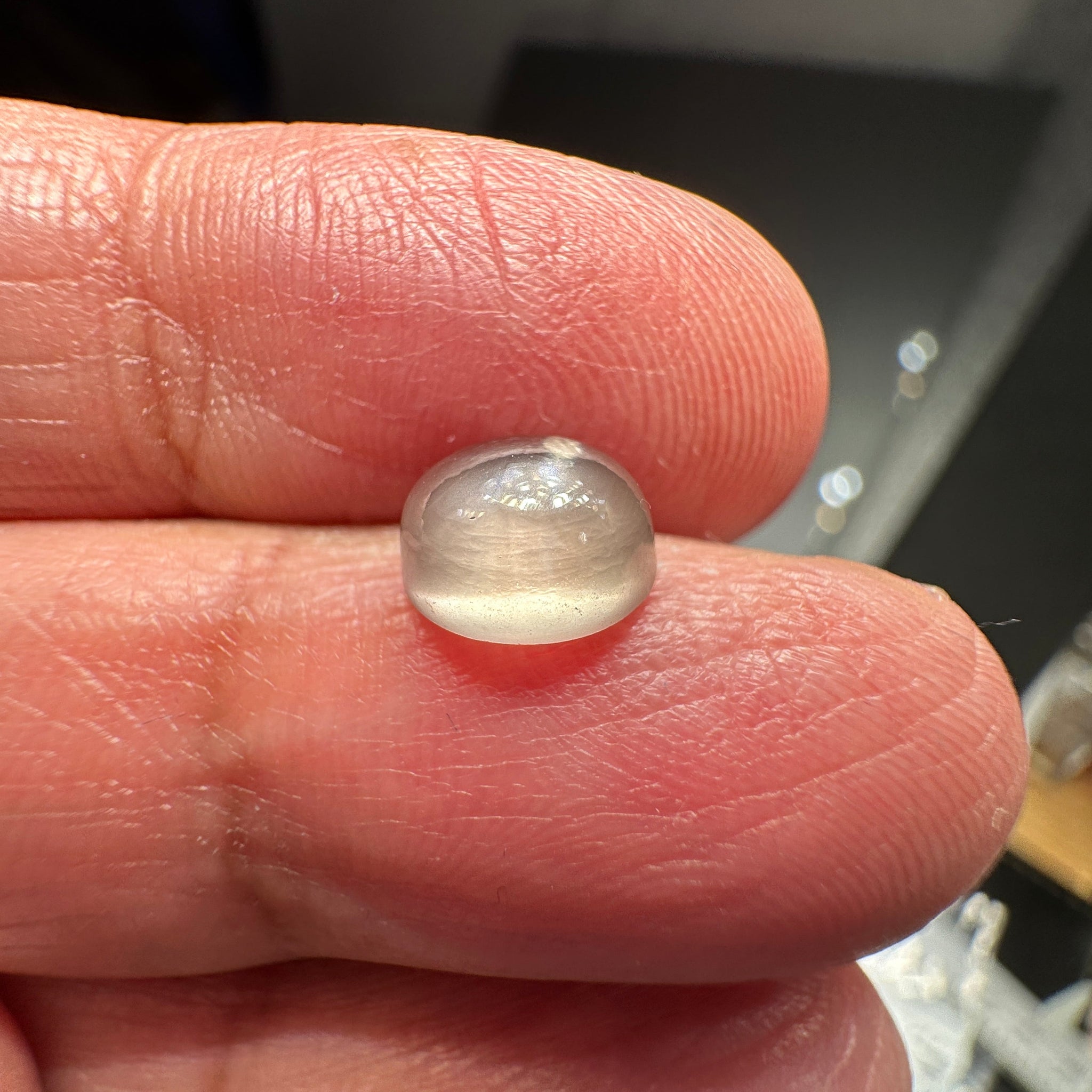 Sapphire Cabochon, 2.58ct, Umba Valley, Tanzania. Untreated Unheated. Very slight colour shift. Can be used as is or facet it into a cut stone.