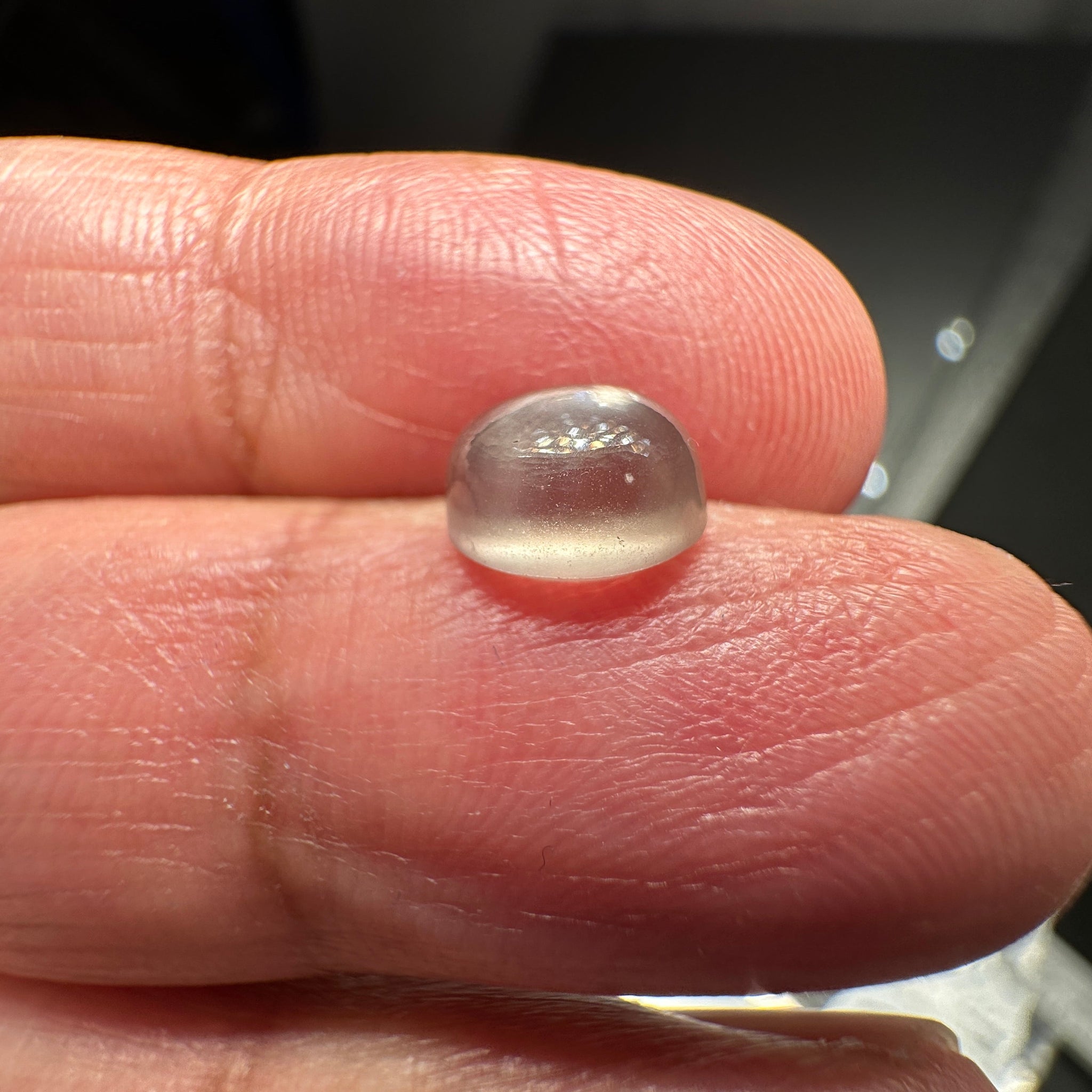 Sapphire Cabochon, 2.58ct, Umba Valley, Tanzania. Untreated Unheated. Very slight colour shift. Can be used as is or facet it into a cut stone.