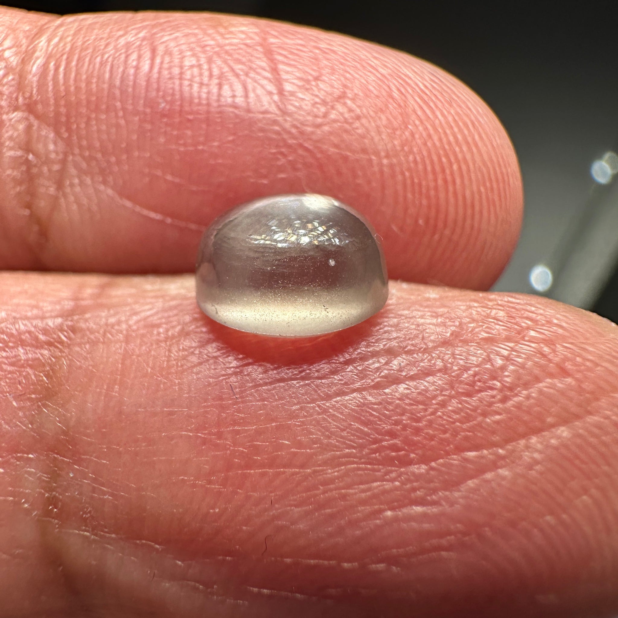 Sapphire Cabochon, 2.58ct, Umba Valley, Tanzania. Untreated Unheated. Very slight colour shift. Can be used as is or facet it into a cut stone.