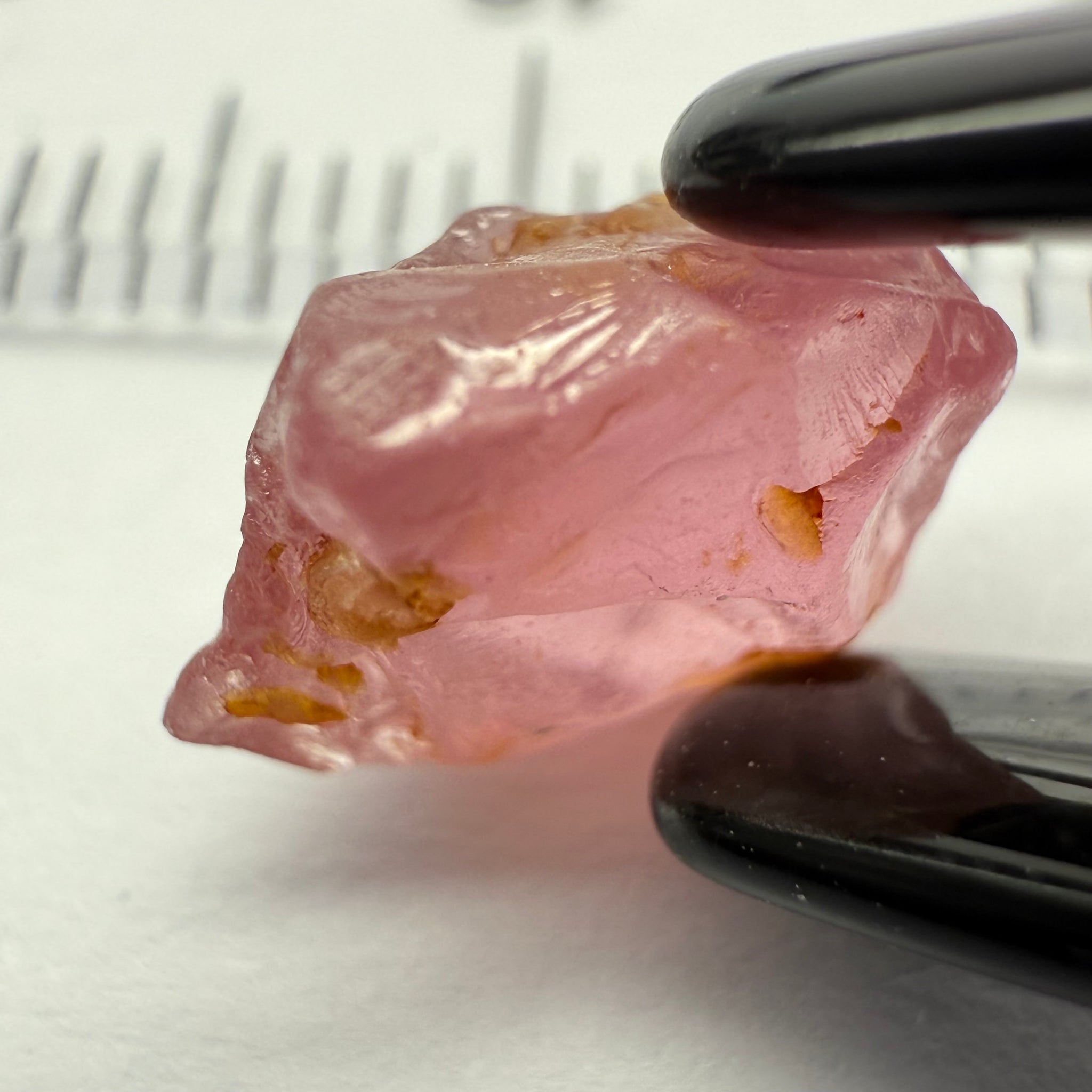 Pink Spinel, Baby Pink, 3.41ct, Tanzania, Untreated Unheated, medium level of silk