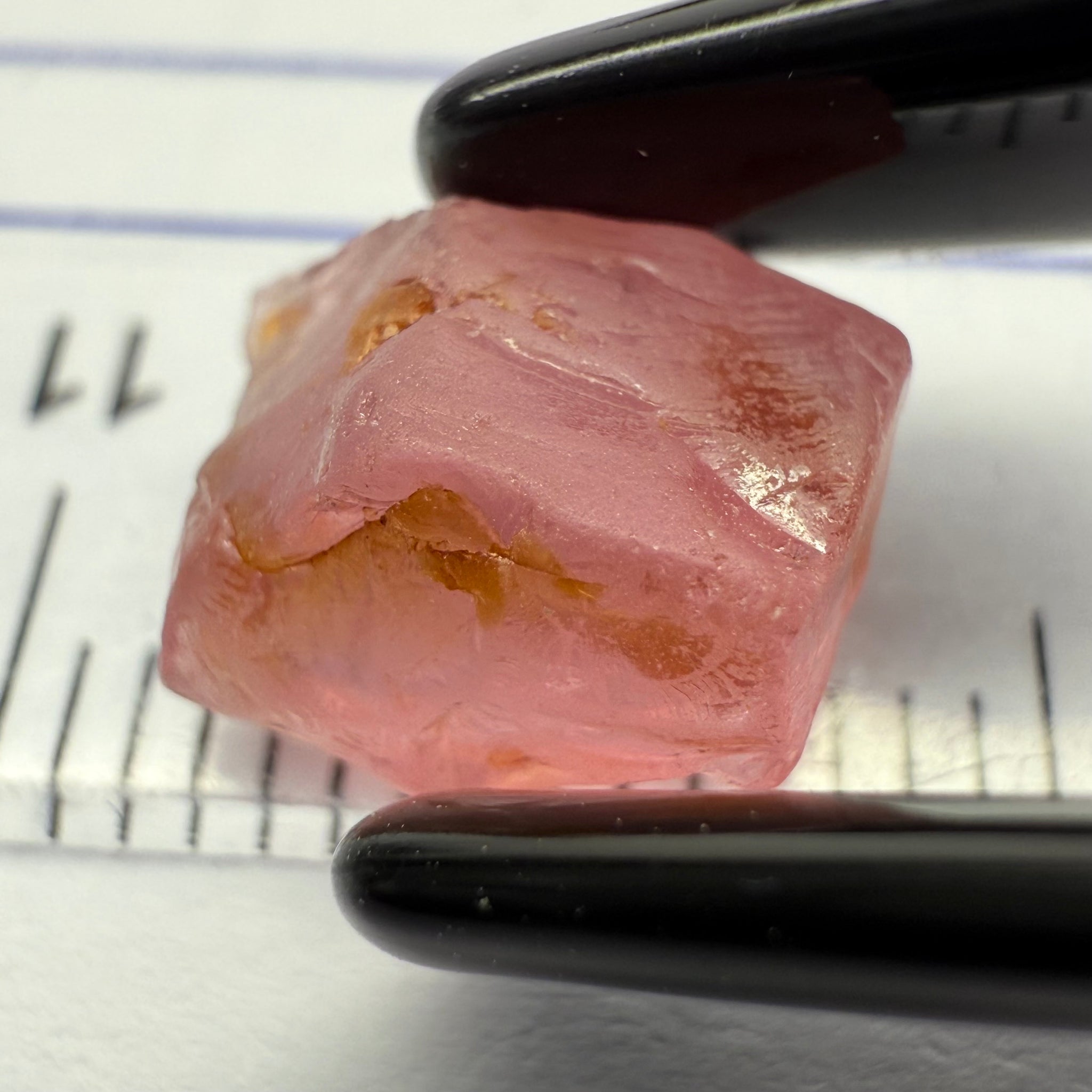 Pink Spinel, Baby Pink, 3.41ct, Tanzania, Untreated Unheated, medium level of silk