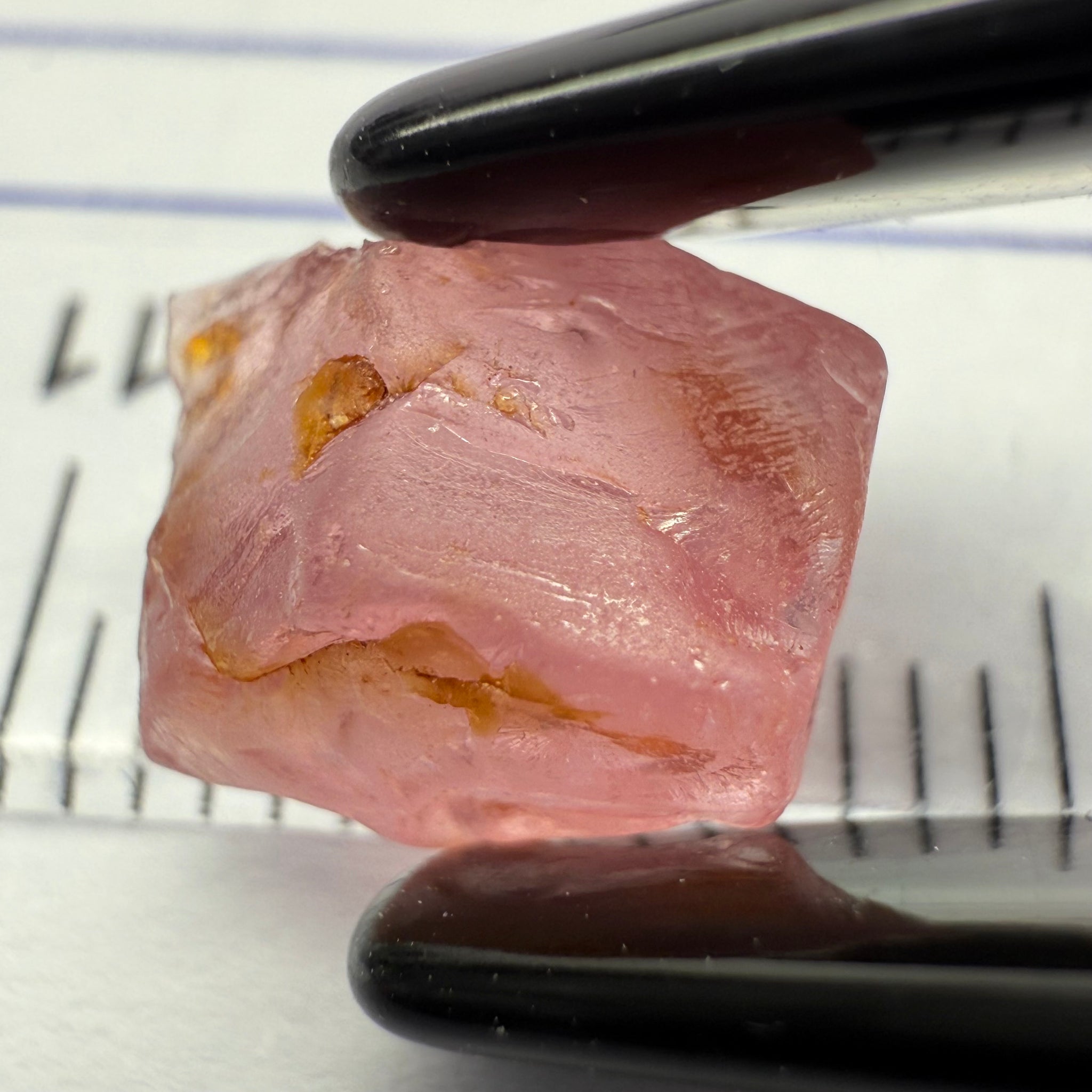 Pink Spinel, Baby Pink, 3.41ct, Tanzania, Untreated Unheated, medium level of silk