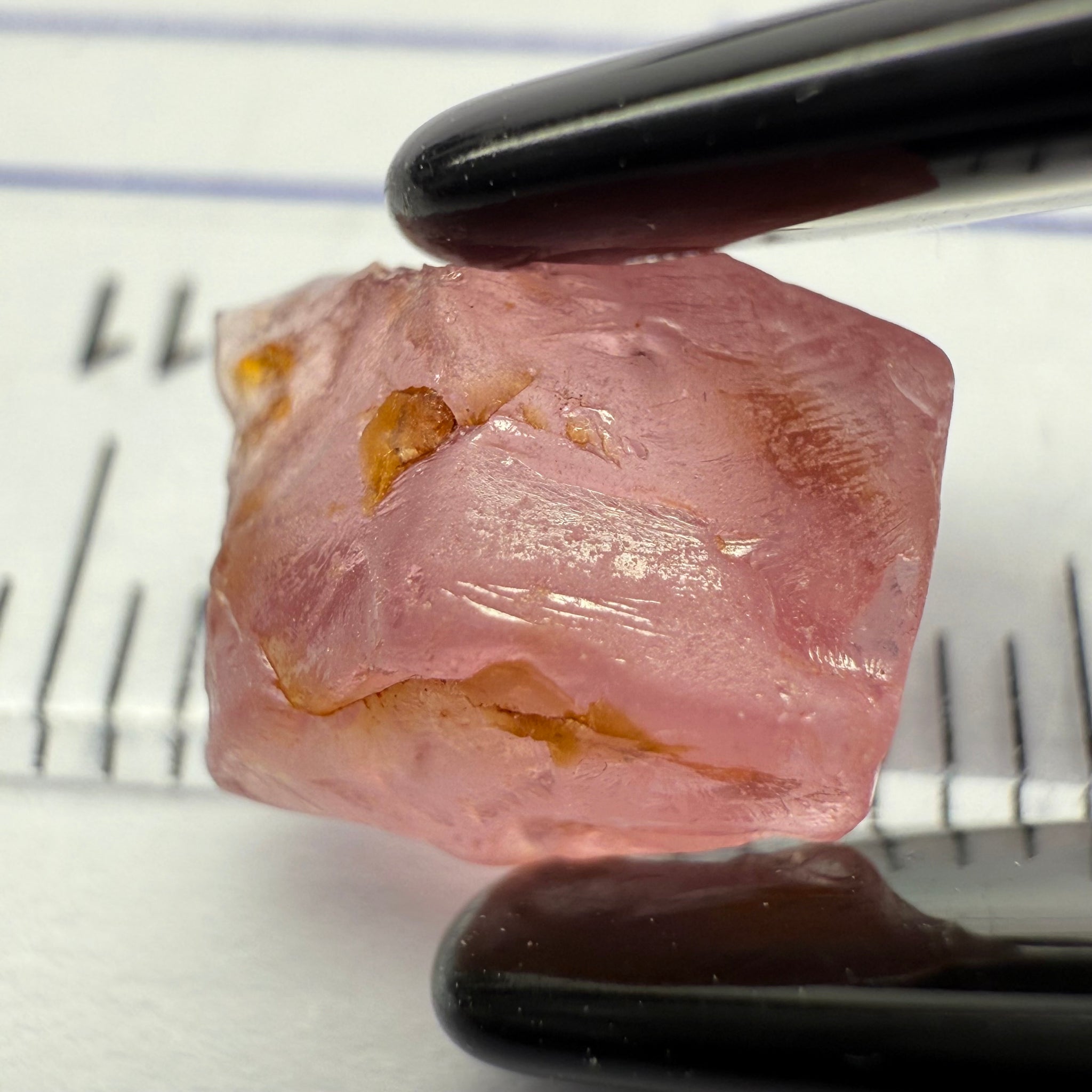 Pink Spinel, Baby Pink, 3.41ct, Tanzania, Untreated Unheated, medium level of silk