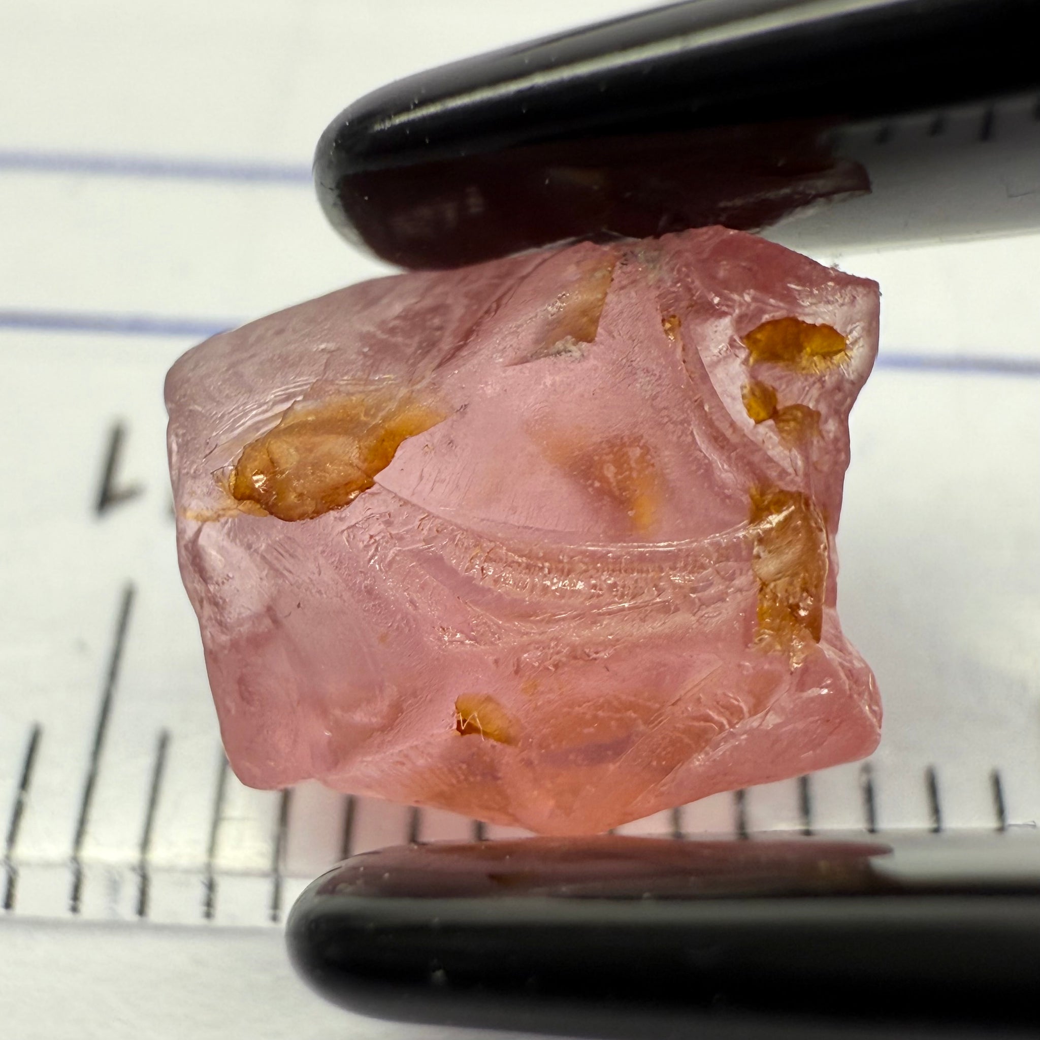 Pink Spinel, Baby Pink, 3.41ct, Tanzania, Untreated Unheated, medium level of silk