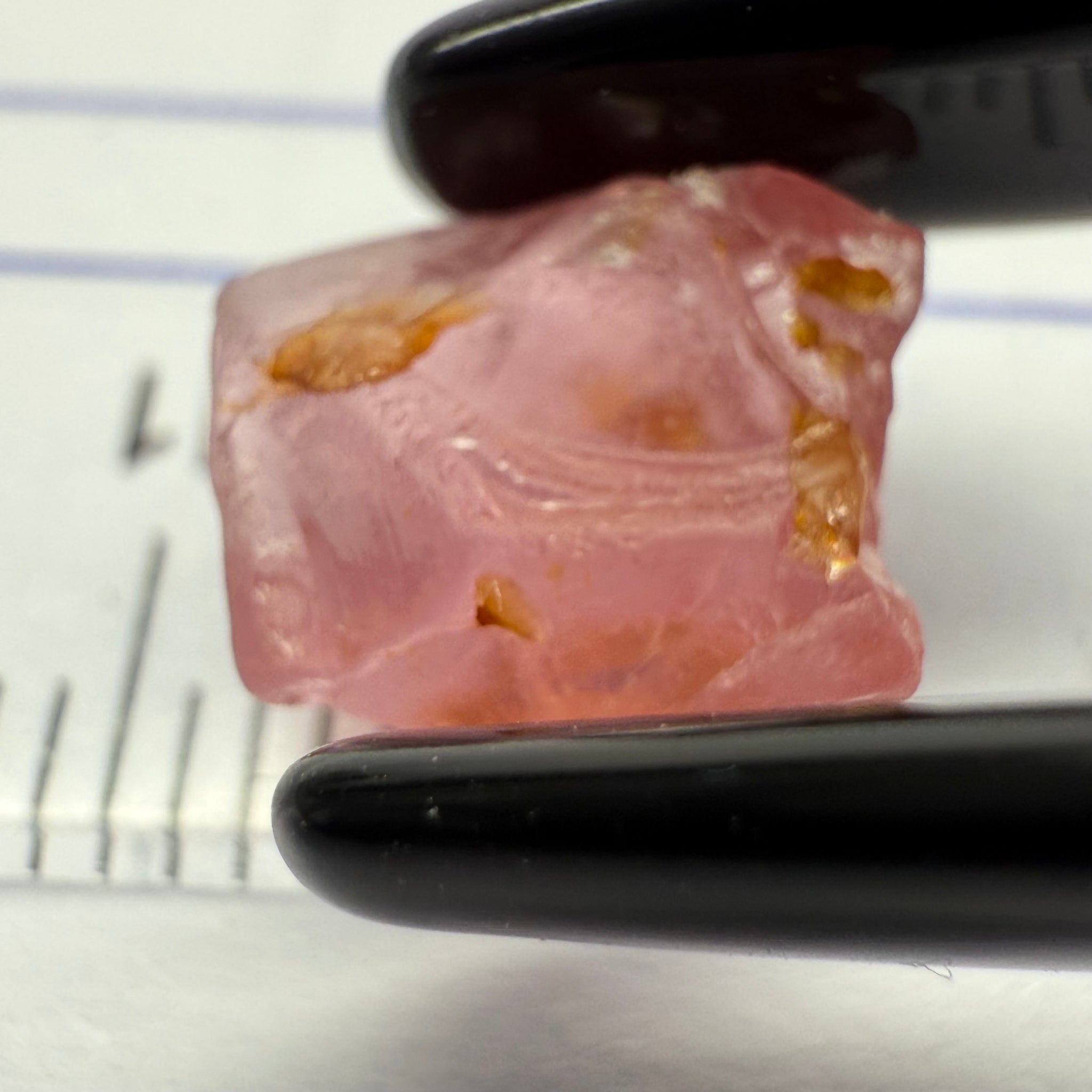 Pink Spinel, Baby Pink, 3.41ct, Tanzania, Untreated Unheated, medium level of silk