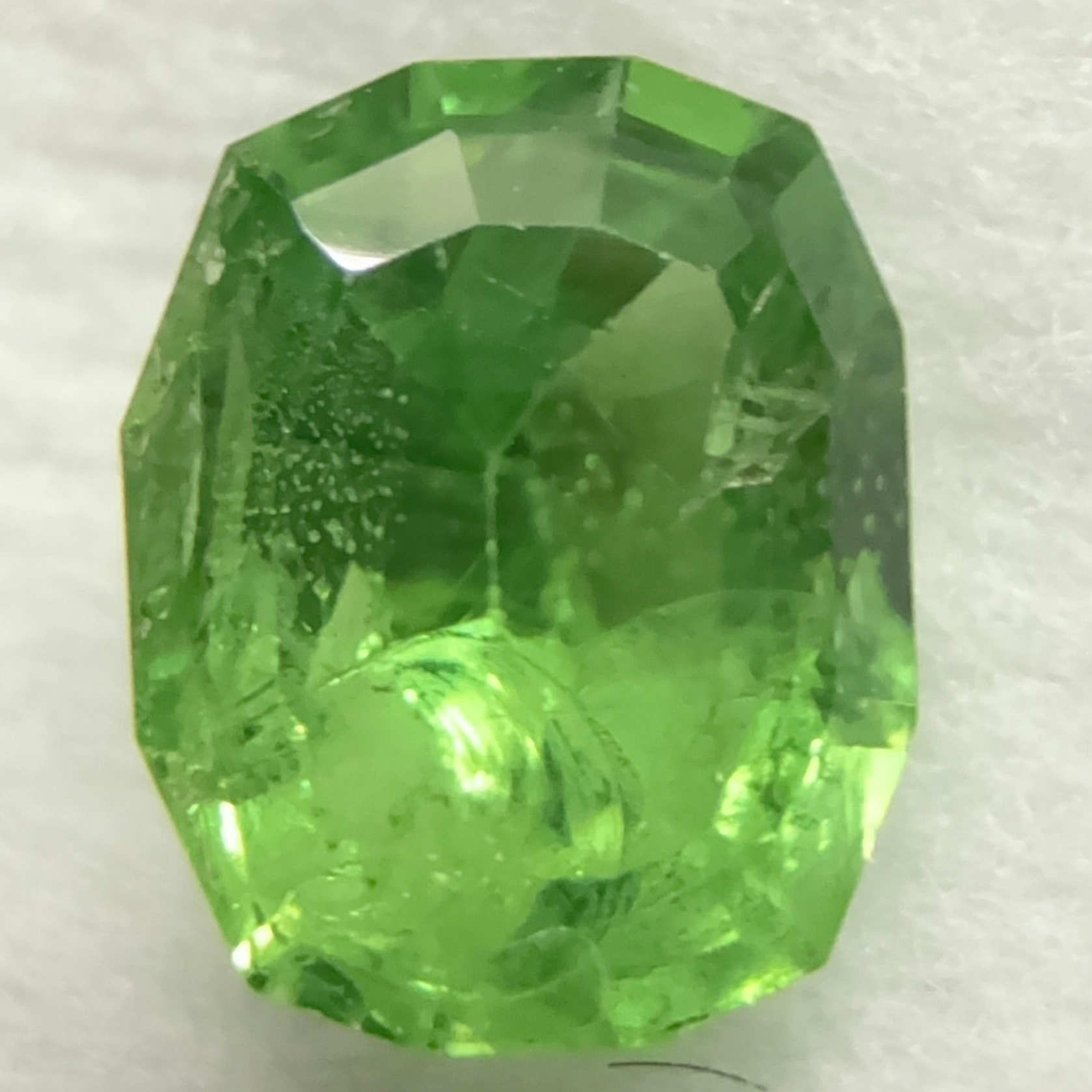 Tsavorite Garnet, 0.67ct, Kenya, Unheated Untreated, native cut.