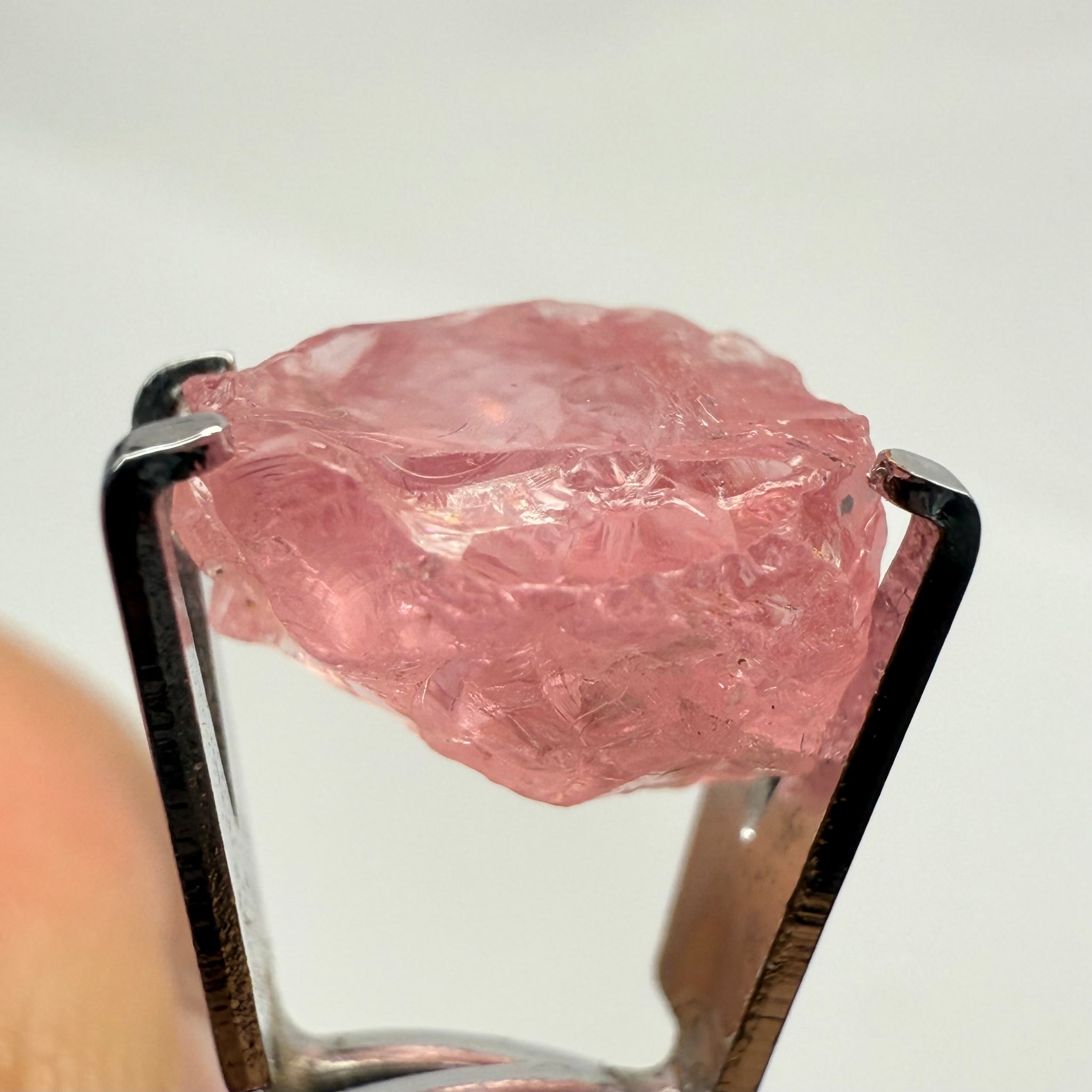Mahenge Spinel, 4.33ct, Tanzania, Untreated Unheated, included stone, set into jewellery as is, setting idea of what it would look like in a ring is shown