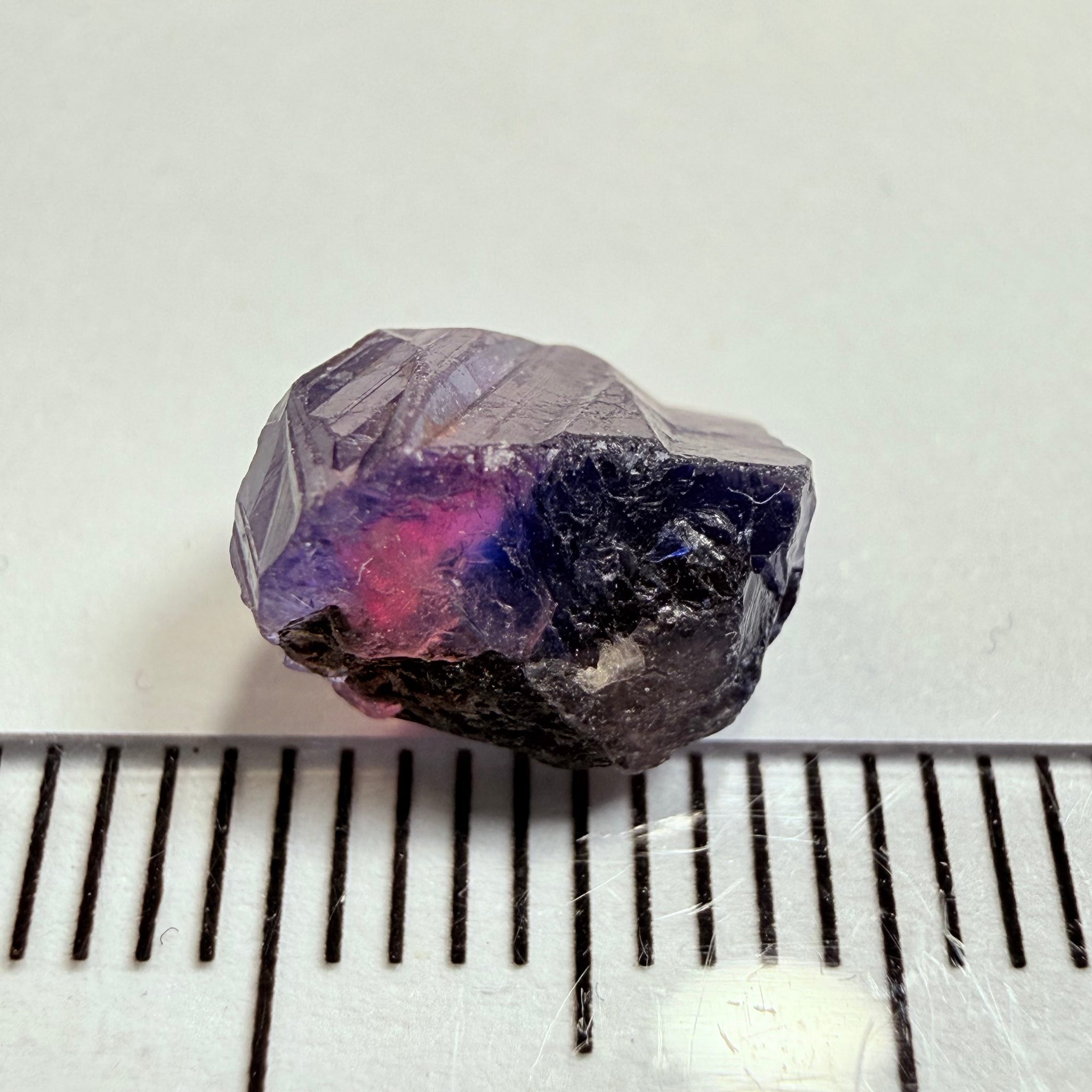 Winza Sapphire, 4.43ct, Winza, Tanzania, Untreated Unheated, not facetable, has a crack in the middle, set it in jewellery as is