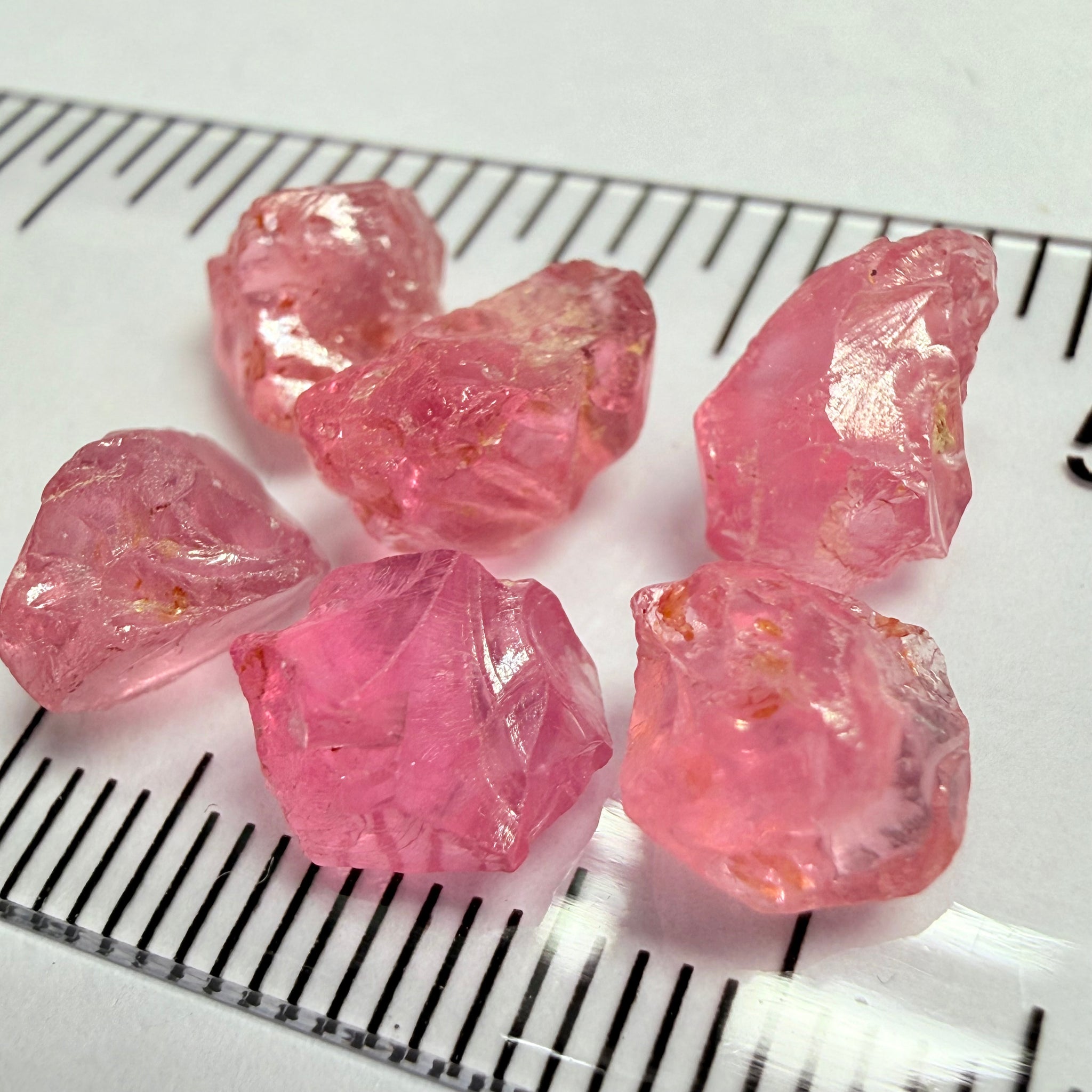 Spinel Lot, 15.00ct, Tanzania, Untreated Unheated, slightly silky, 2.14ct-3.18ct