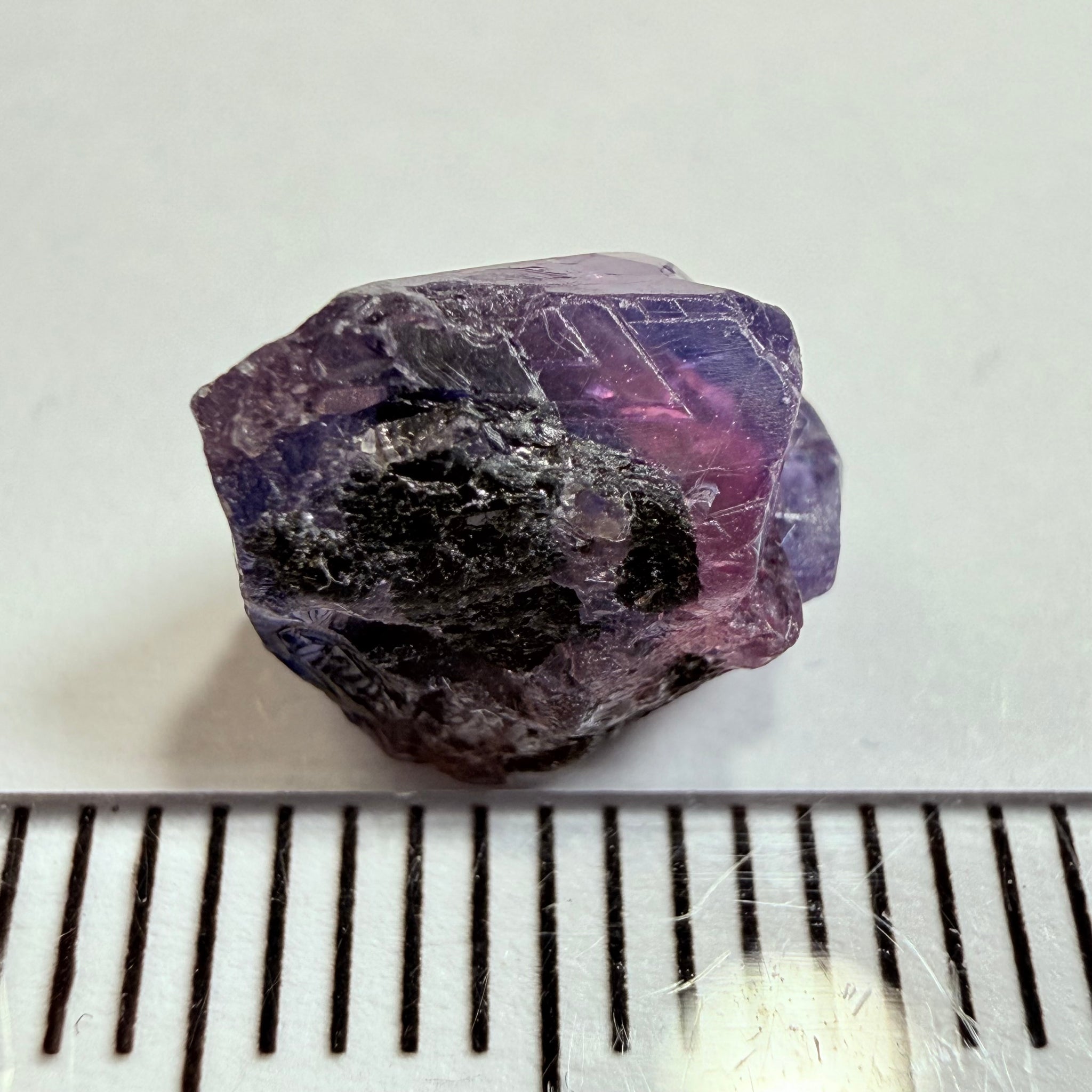 Winza Sapphire, 4.43ct, Winza, Tanzania, Untreated Unheated, not facetable, has a crack in the middle, set it in jewellery as is