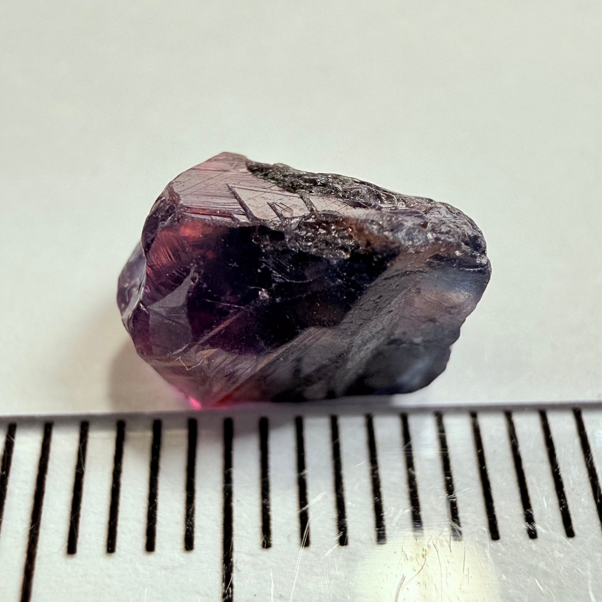 Winza Sapphire, 4.43ct, Winza, Tanzania, Untreated Unheated, not facetable, has a crack in the middle, set it in jewellery as is