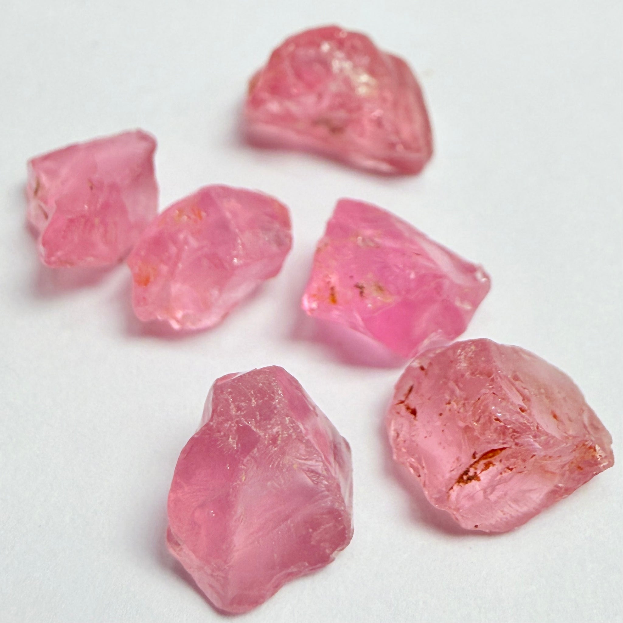 Spinel Lot, 15.00ct, Tanzania, Untreated Unheated, slightly silky, 2.14ct-3.18ct
